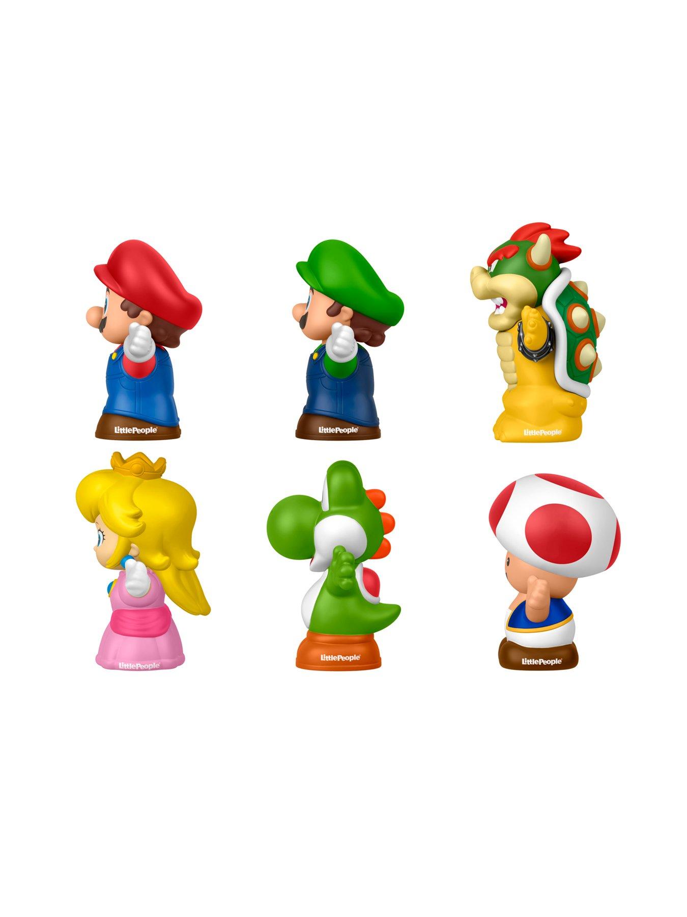Image 4 of 7 of Fisher-Price Little People My Mario Figure 6-Pack Toy Set for Toddlers &amp; Kids