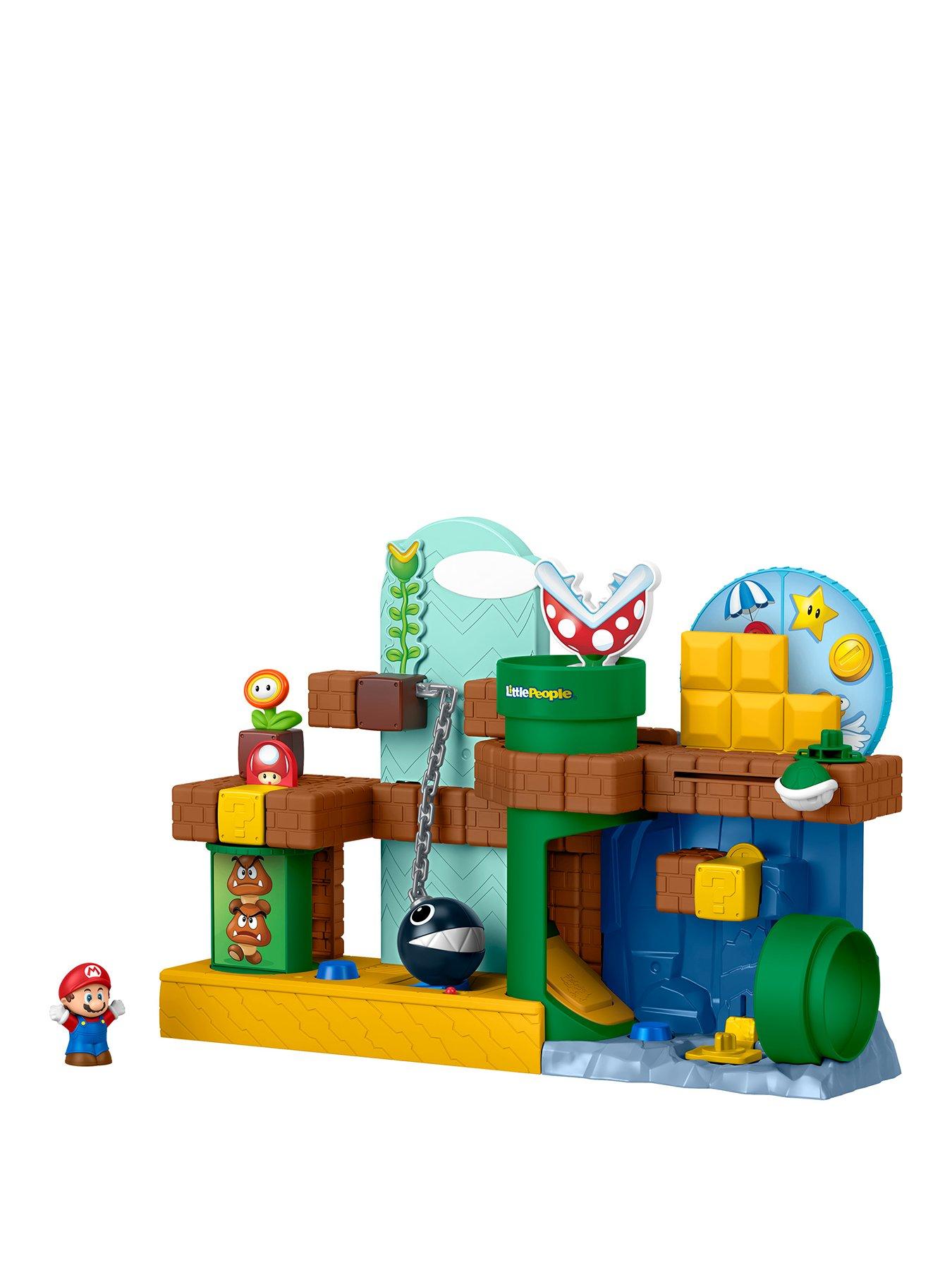 Fisher-Price Little People My Mario Adventure Playset, Musical Toddler Toy with 2 Figures