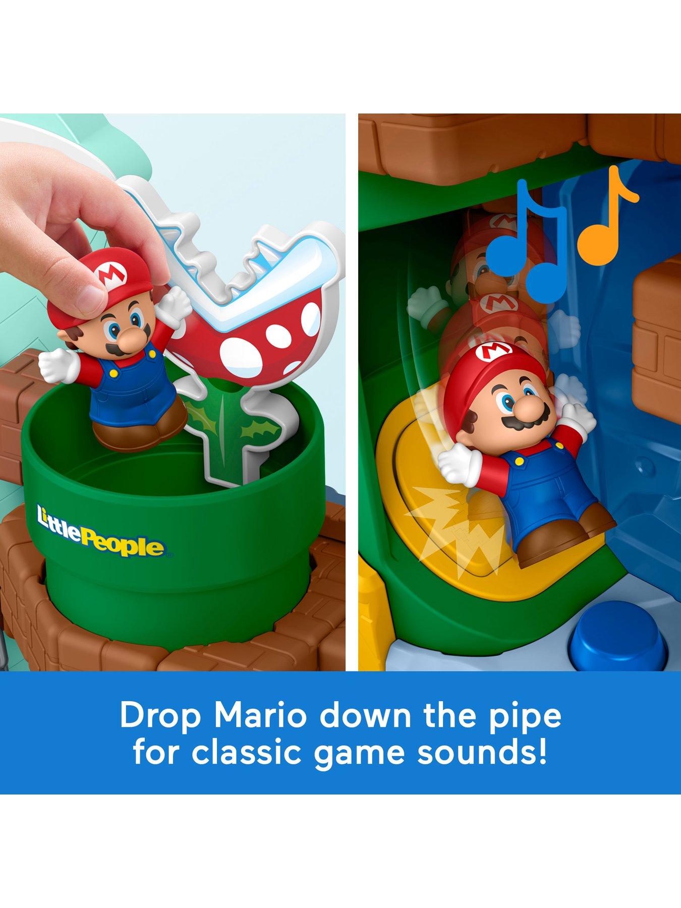 Image 3 of 7 of Fisher-Price Little People My Mario Adventure Playset, Musical Toddler Toy with 2 Figures