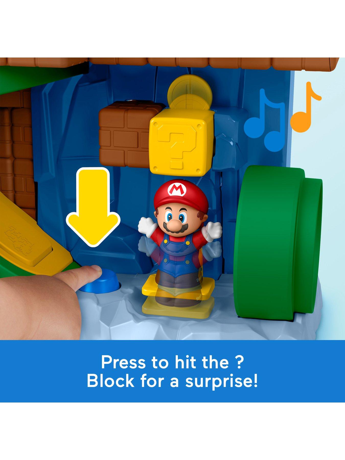 Image 4 of 7 of Fisher-Price Little People My Mario Adventure Playset, Musical Toddler Toy with 2 Figures
