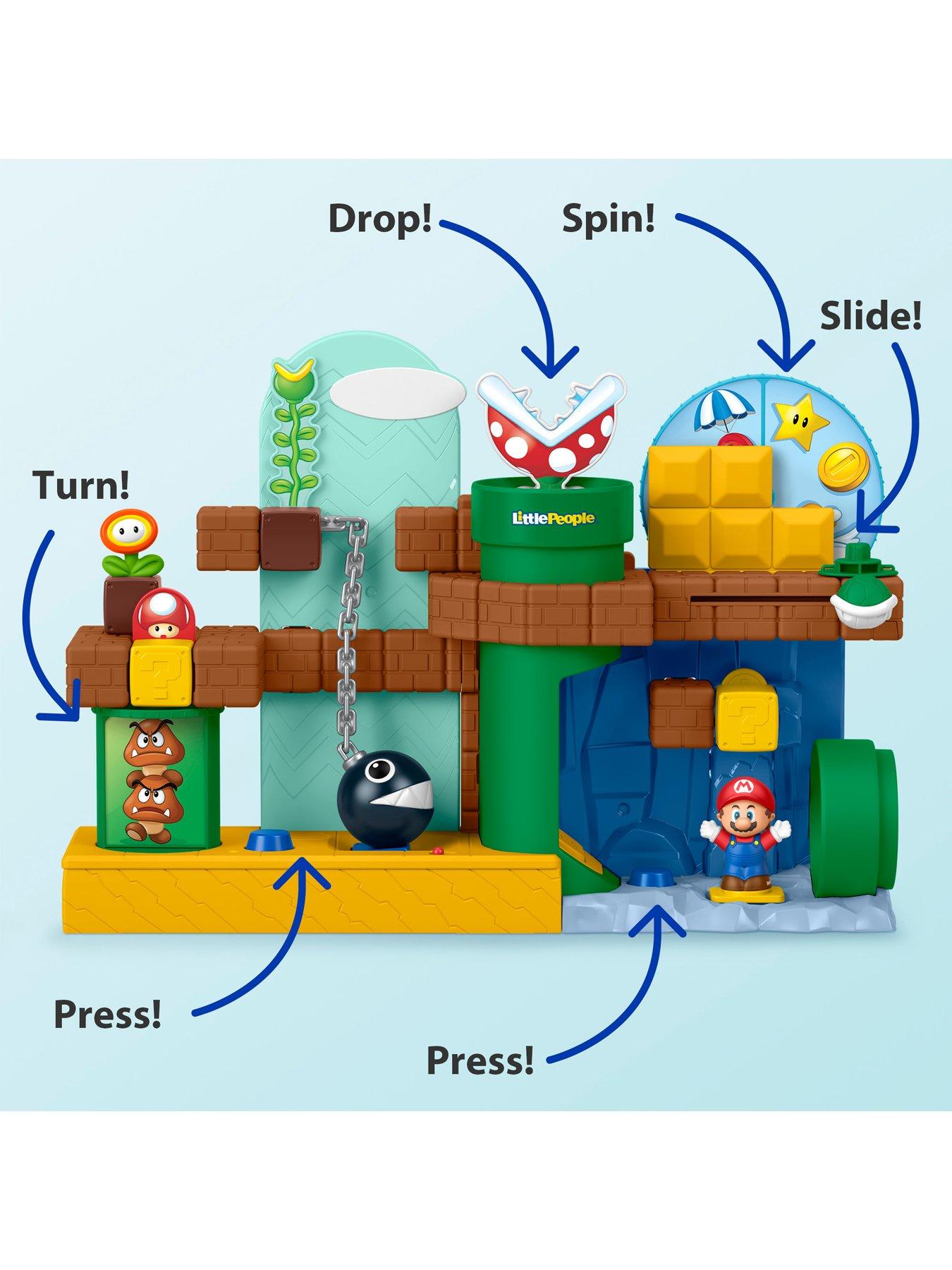 Image 5 of 7 of Fisher-Price Little People My Mario Adventure Playset, Musical Toddler Toy with 2 Figures