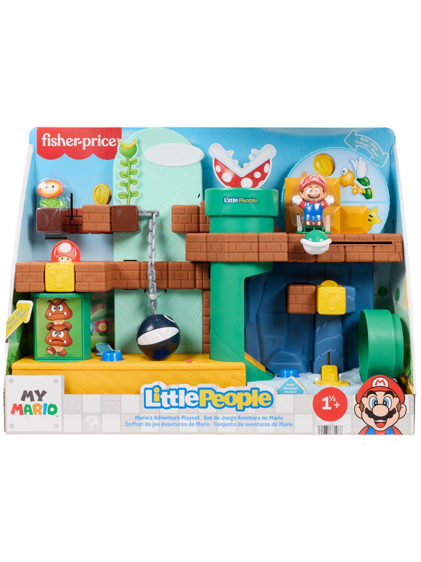 Image 7 of 7 of Fisher-Price Little People My Mario Adventure Playset, Musical Toddler Toy with 2 Figures