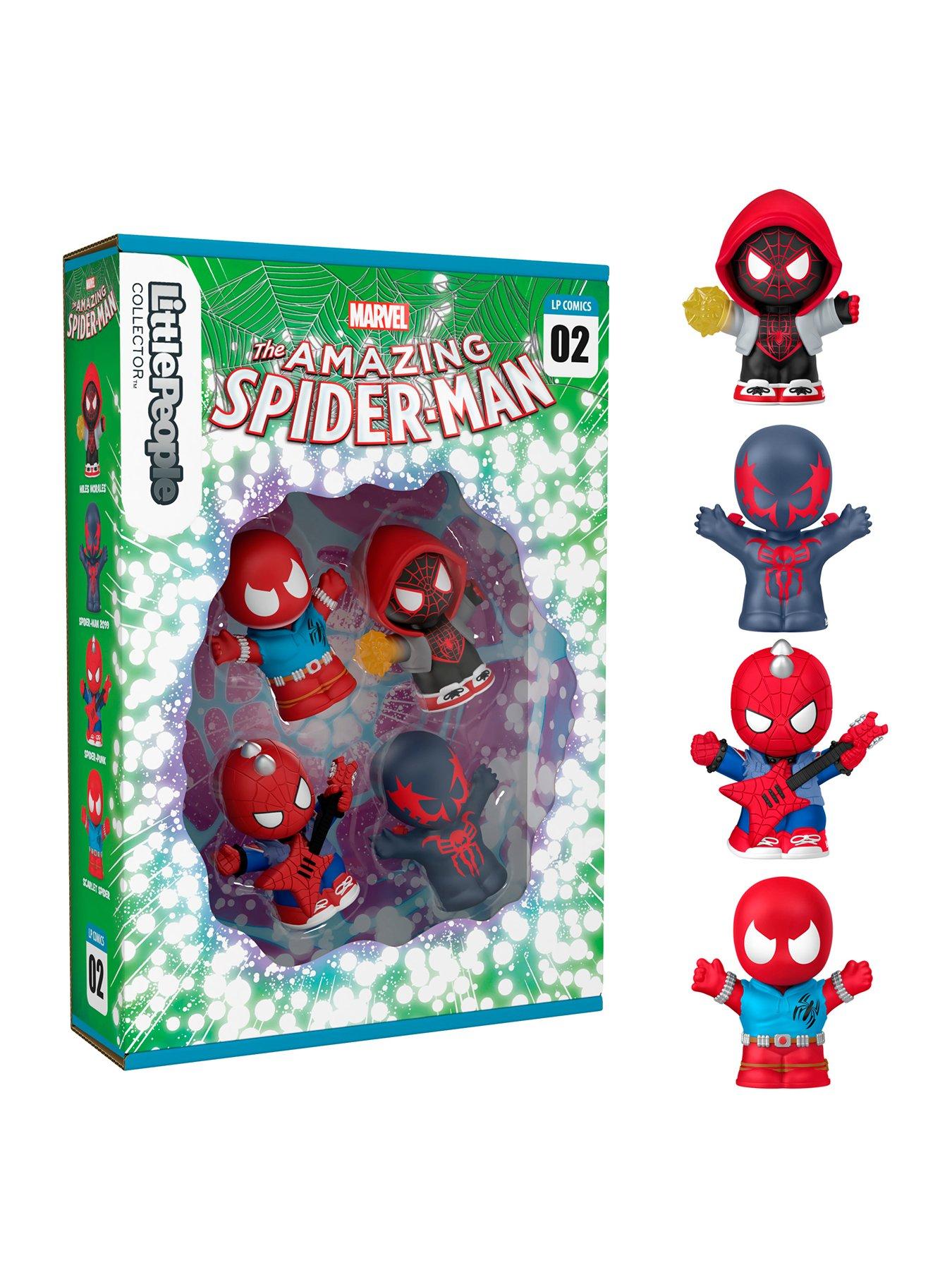 Image 1 of 7 of Fisher-Price Little People Collector Marvel Spider-Man: Issue 2 Special Edition Set for Comic Book Fans