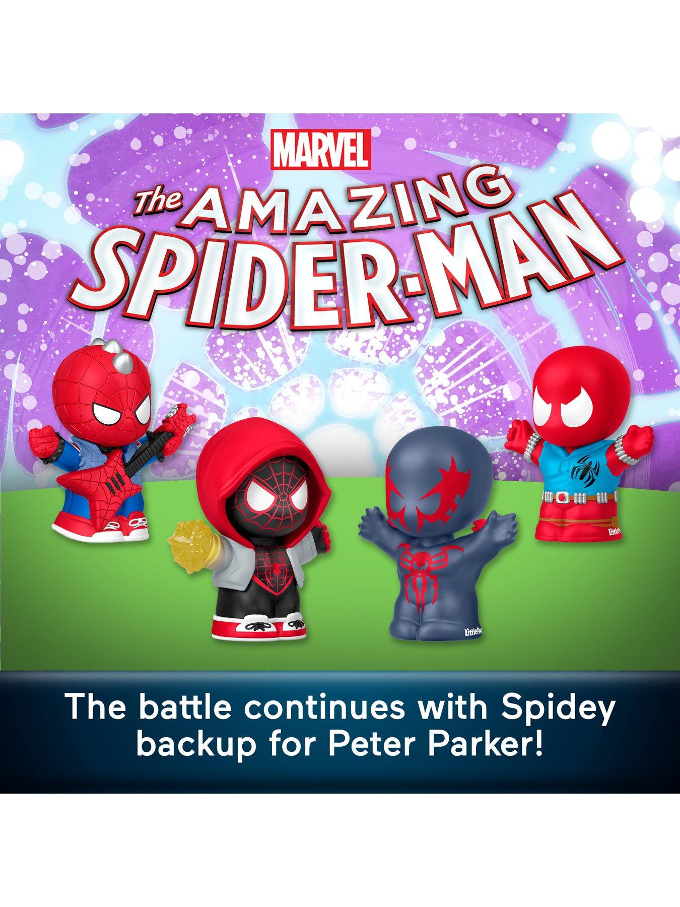 Image 2 of 7 of Fisher-Price Little People Collector Marvel Spider-Man: Issue 2 Special Edition Set for Comic Book Fans