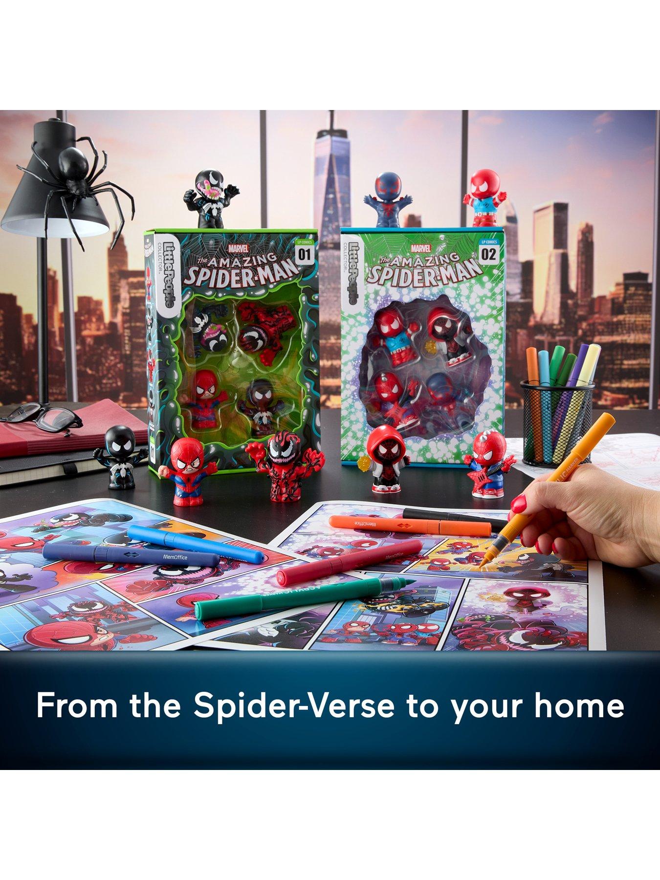 Image 3 of 7 of Fisher-Price Little People Collector Marvel Spider-Man: Issue 2 Special Edition Set for Comic Book Fans