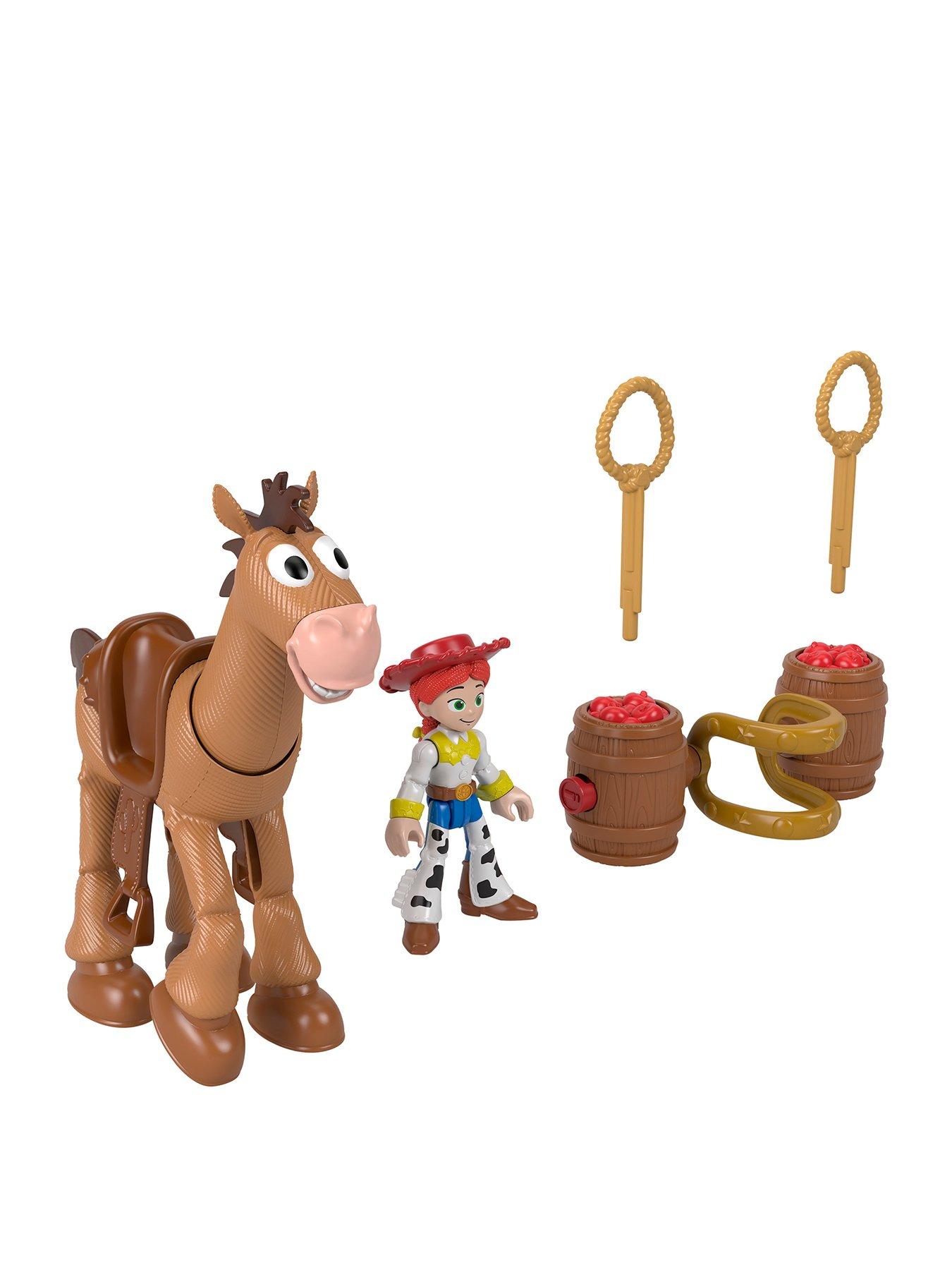 Imaginext Jessie & Bullseye Play Set, Projectiles & Saddle, Inspired By Disney And Pixar Toy Story
