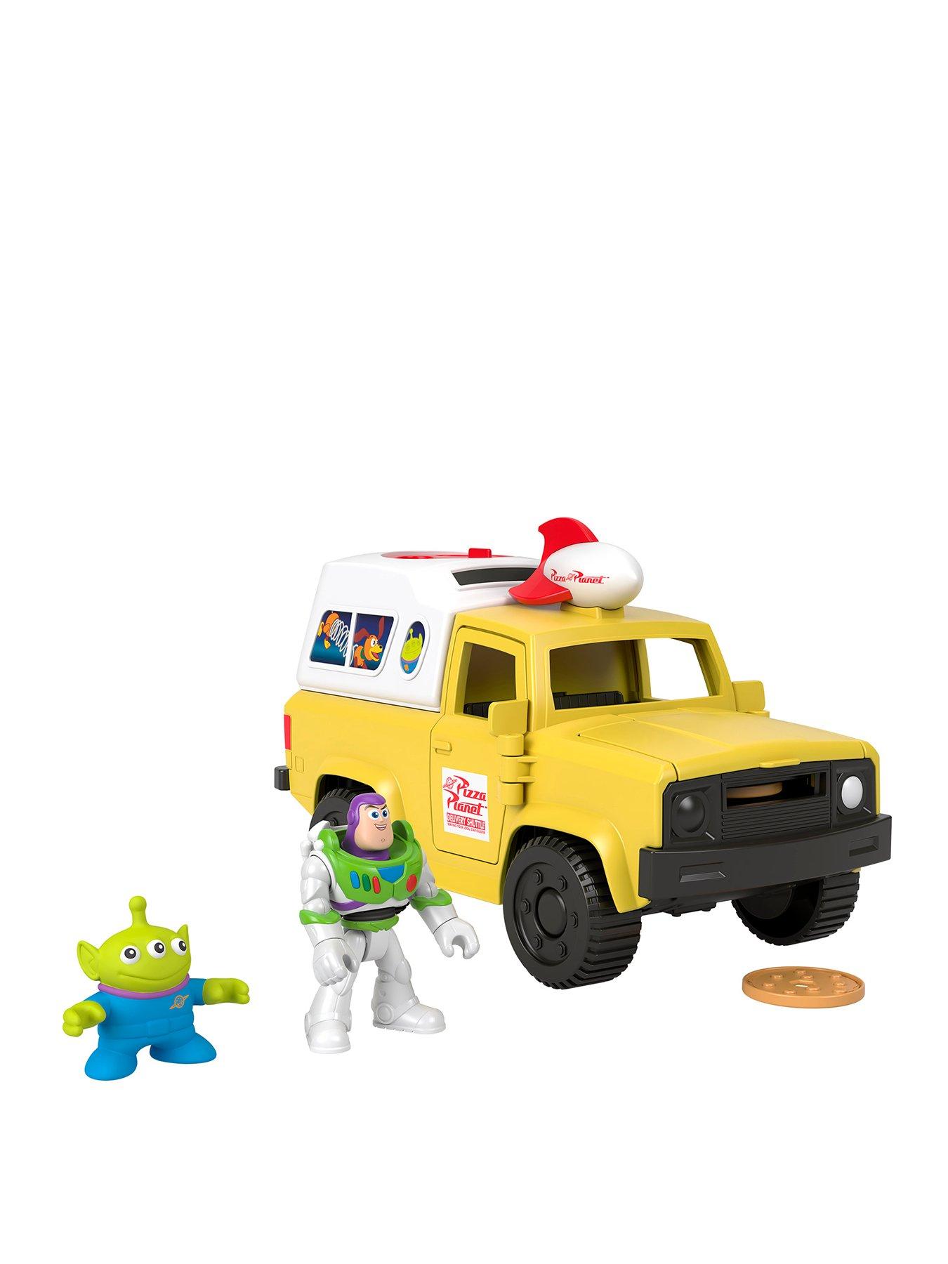 Imaginext Disney And Pixar Toy Story Pizza Planet Truck With Buzz Lightyear & Alien Action Figures