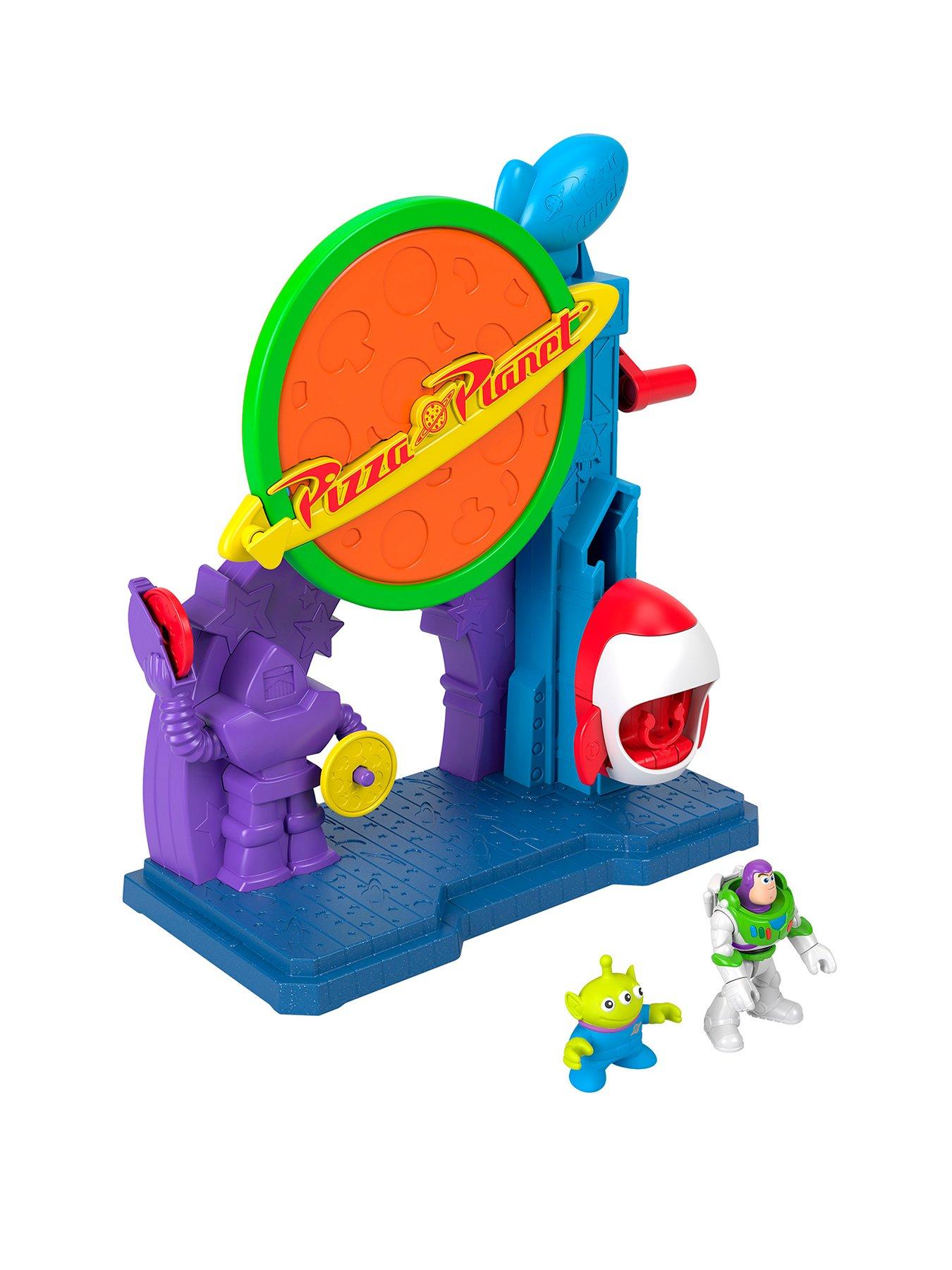Imaginext Disney and Pixar Toy Story Pizza Planet Playset with Action Figure  &  Toy Rocket