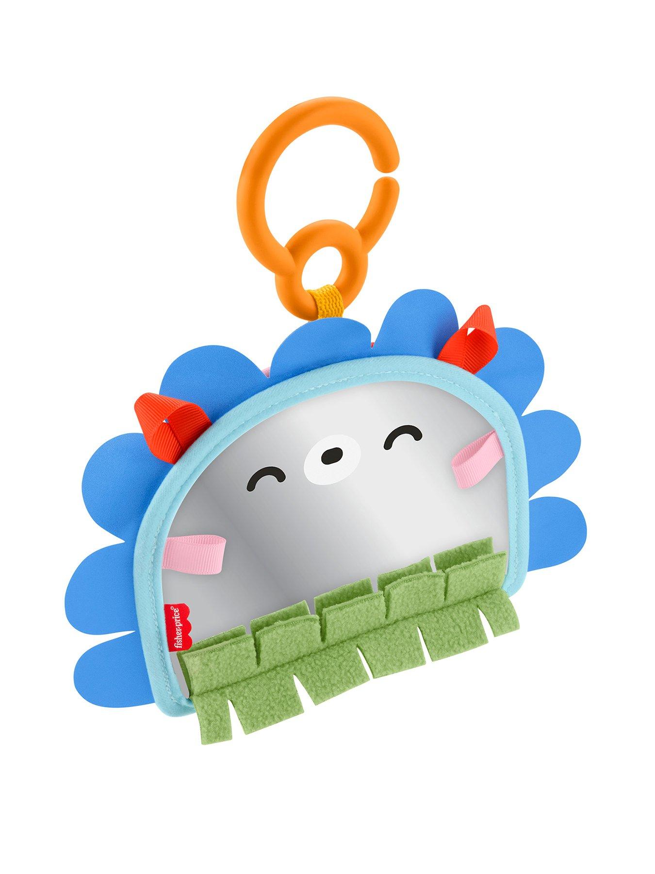 Fisher-Price Prop 'n Go Portable Mirror Baby Tummy Time Sensory Activity Toy for Newborns