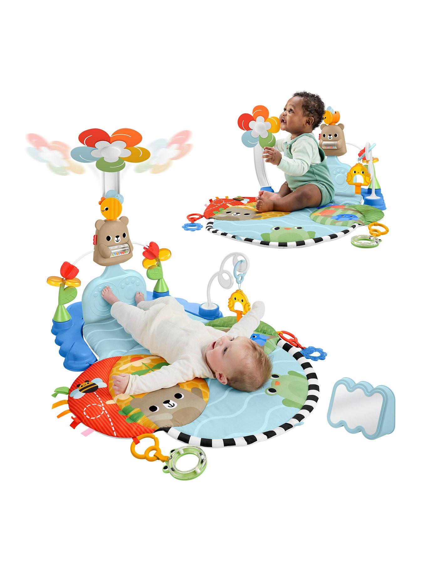 Fisher-Price 3-in-1 Kick  &  Sway Activity Gym, Baby Play Mat  &  Sensory Toys for Newborn Developmental Play