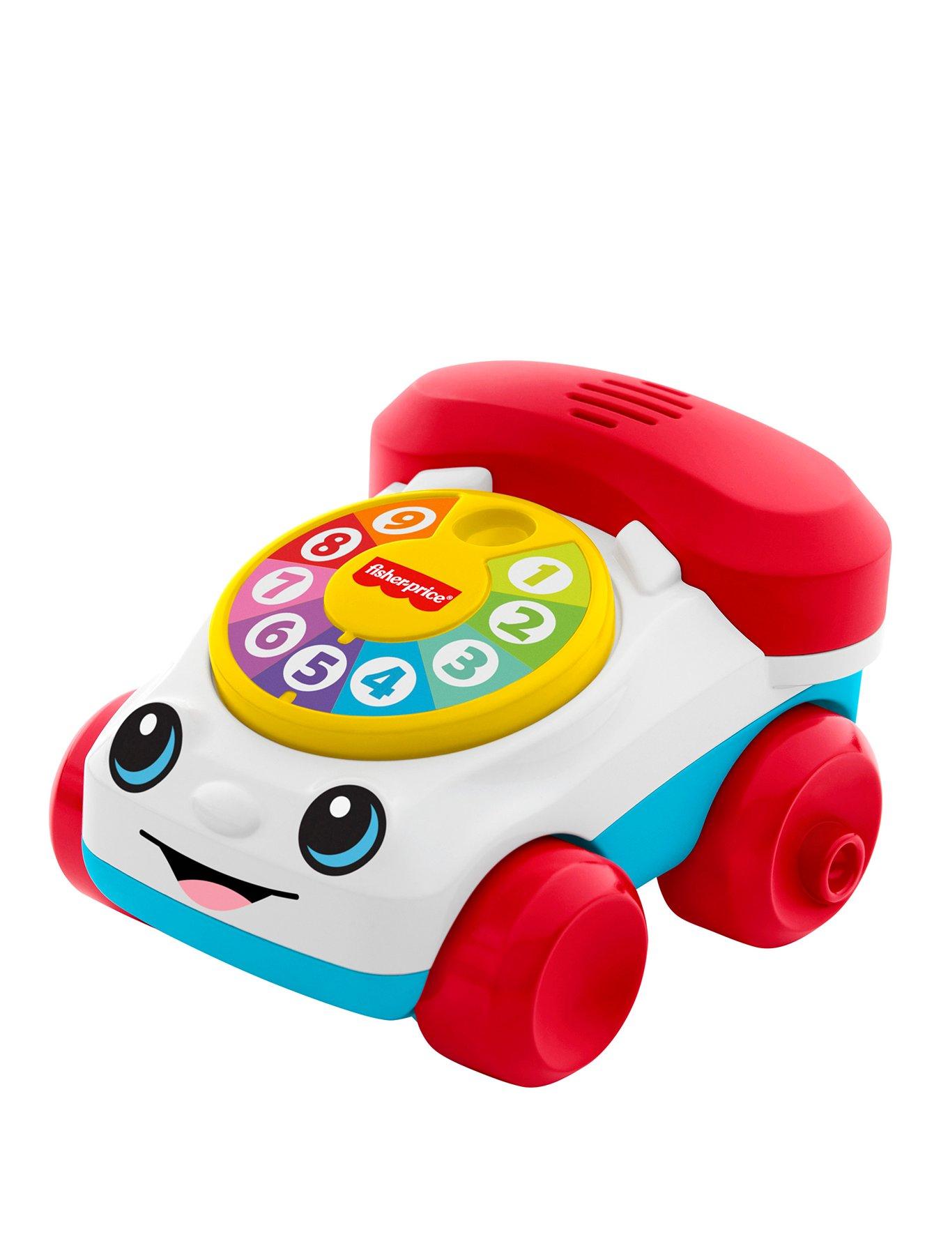 Fisher-Price Chatter Telephone Vehicle Push-Along Toy with Sounds for Baby  &  Toddler