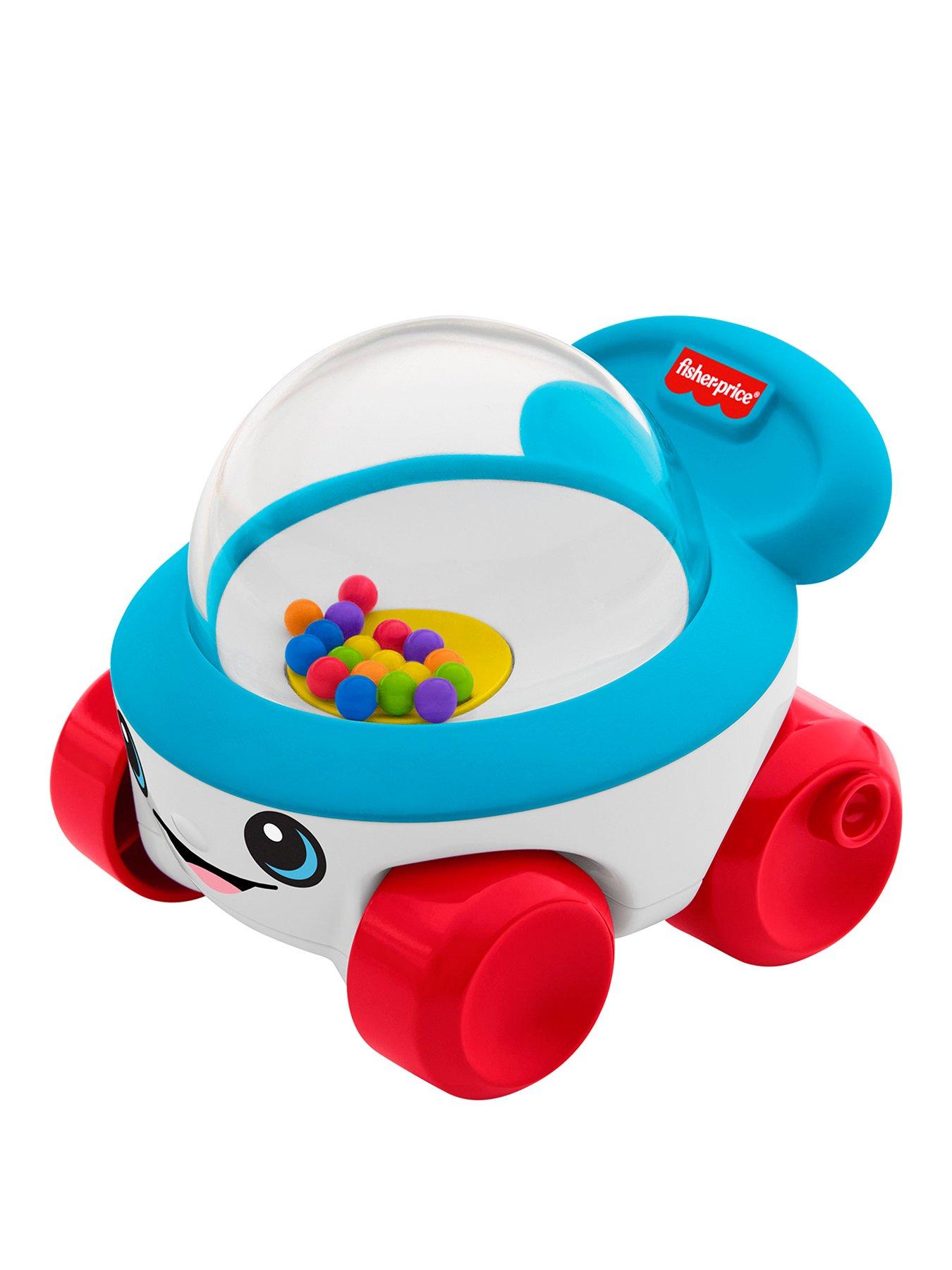 Fisher-Price Corn Popper Vehicle Push-Along Toy with Sounds for Baby  &  Toddler
