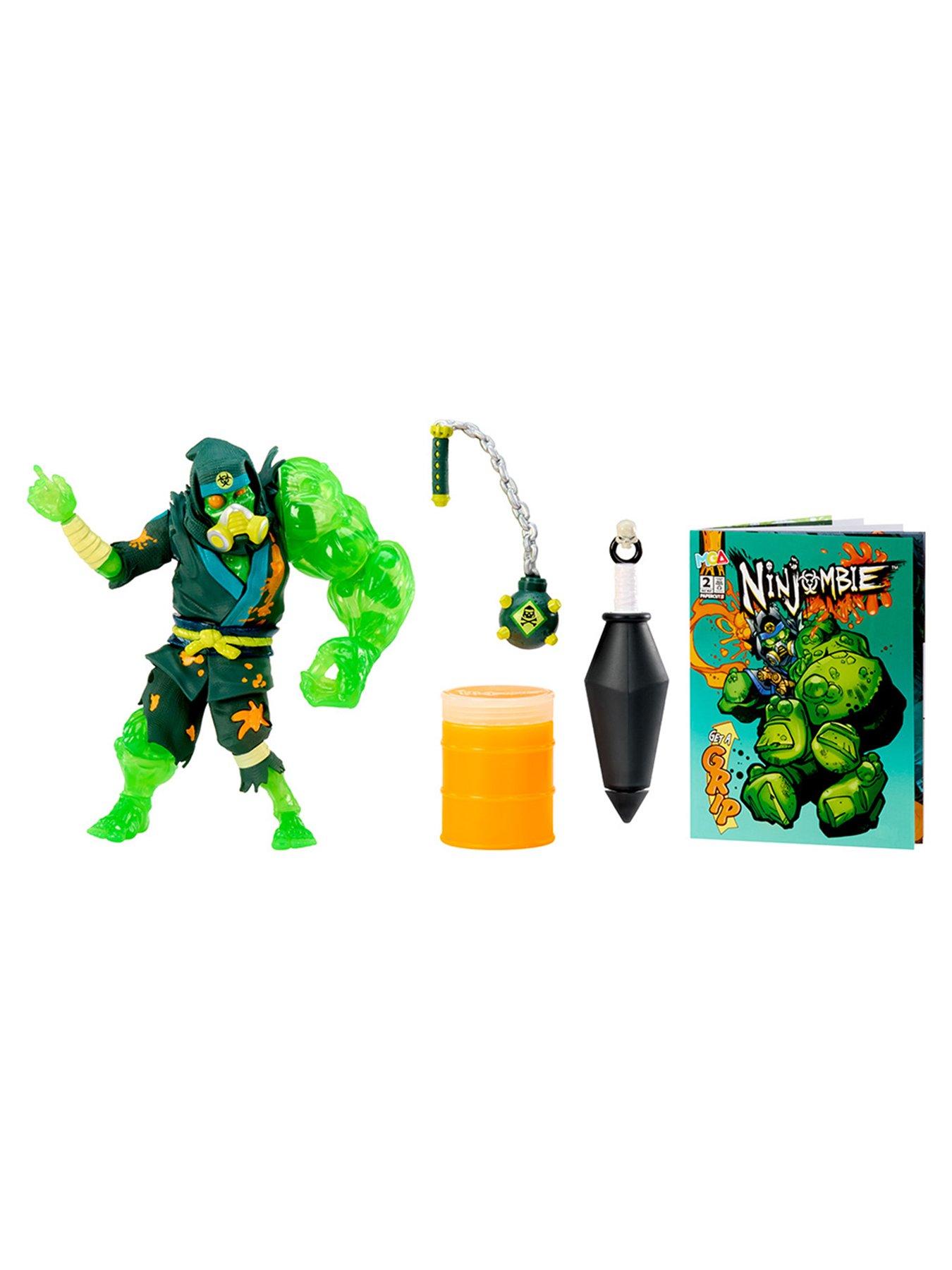 Image 6 of 8 of Ninjombie Action Figure - Haz Mat, Ninja Zombie with Slime