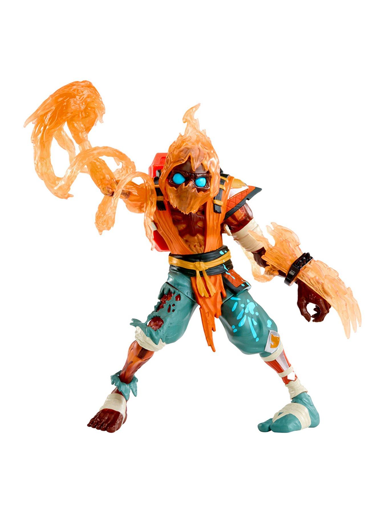 Image 2 of 8 of Ninjombie Action Figure - Scorchstrike, Ninja Zombie with Slime