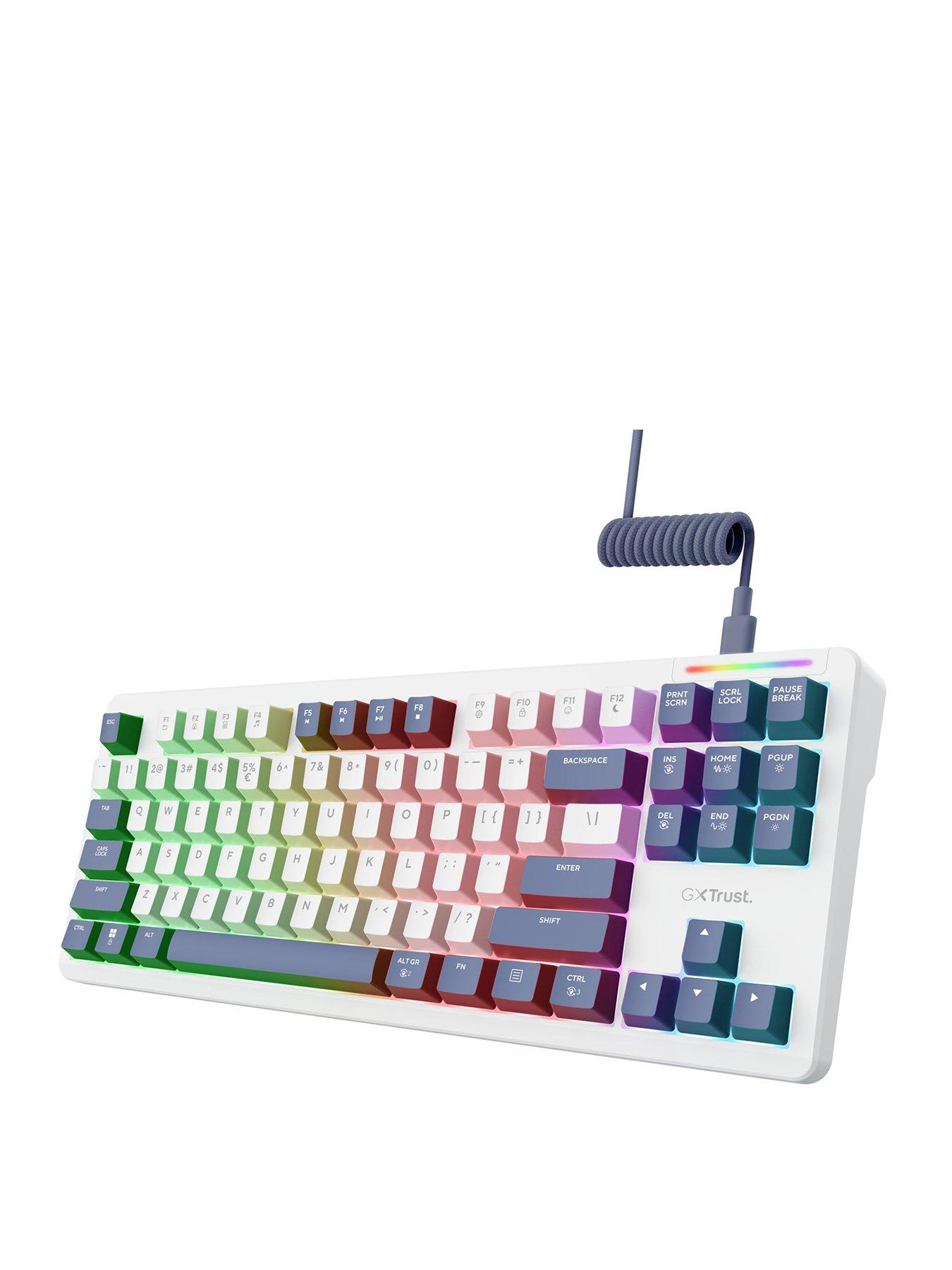 Image 1 of 8 of Trust GXT 872 Xyra TKL Gasket Mount Mechanical RGB Gaming Keyboard with Hot-Swappable Keys