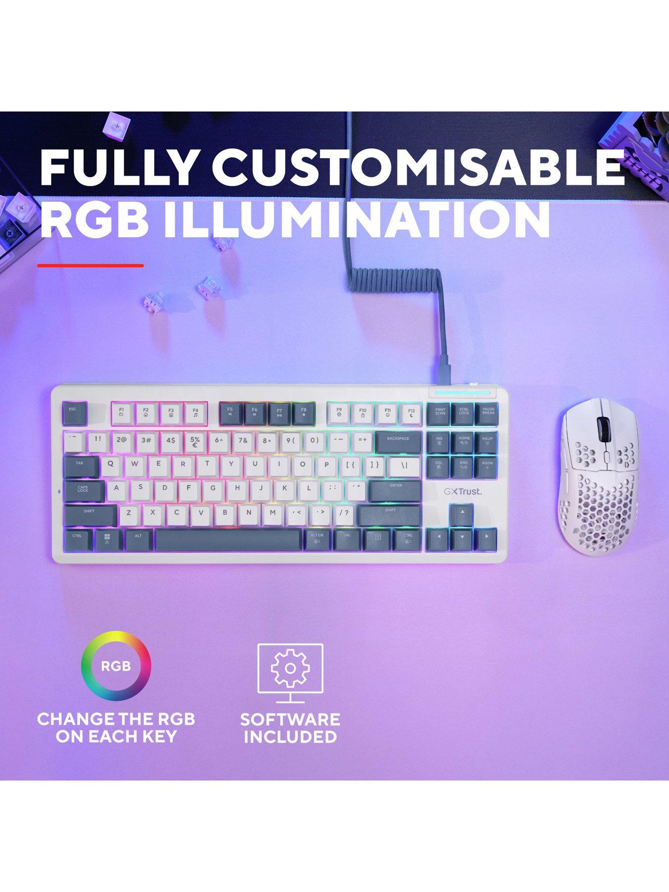 Image 6 of 8 of Trust GXT 872 Xyra TKL Gasket Mount Mechanical RGB Gaming Keyboard with Hot-Swappable Keys
