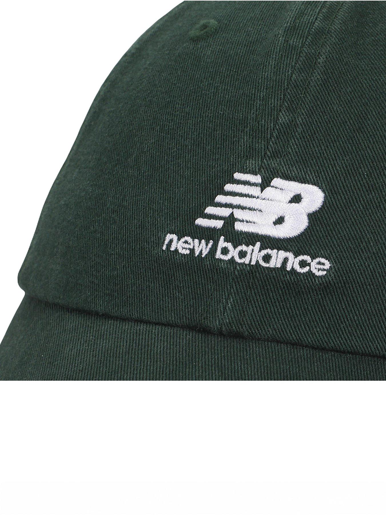 Image 3 of 3 of New Balance Unisex 6 Panel Flying NB Stacked Logo- Green
