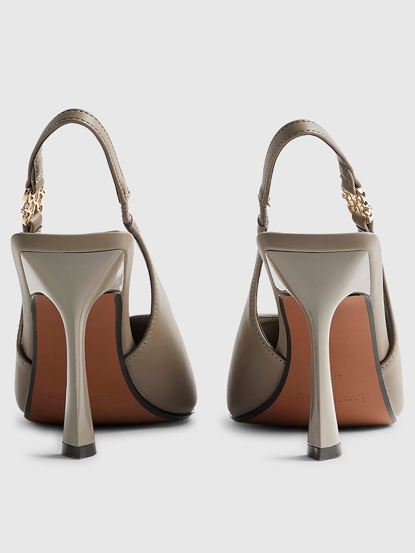 Image 3 of 5 of River Island Slingback Logo Court - Grey