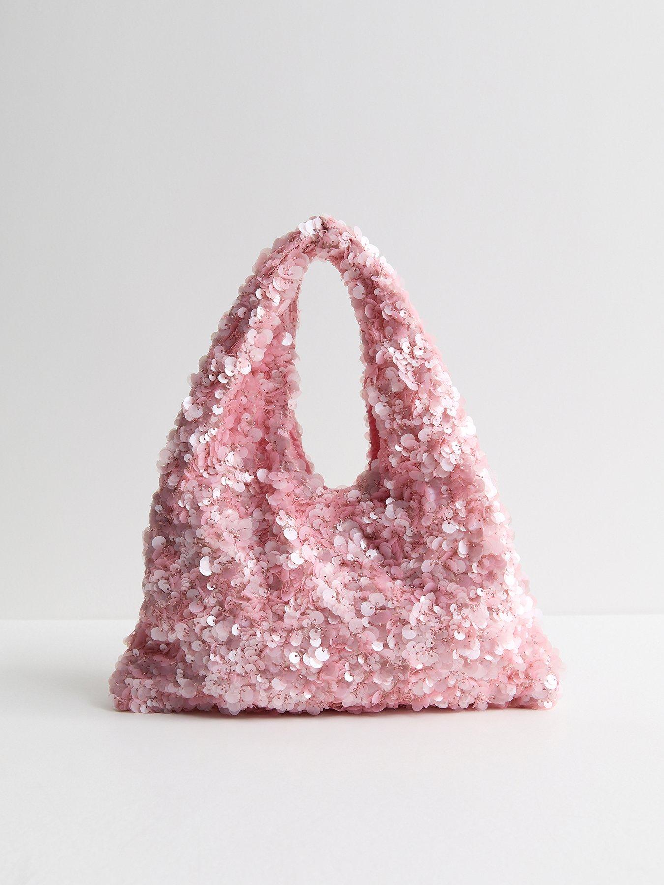 Image 3 of 5 of New Look Light Pink Sequinned Grab Bag