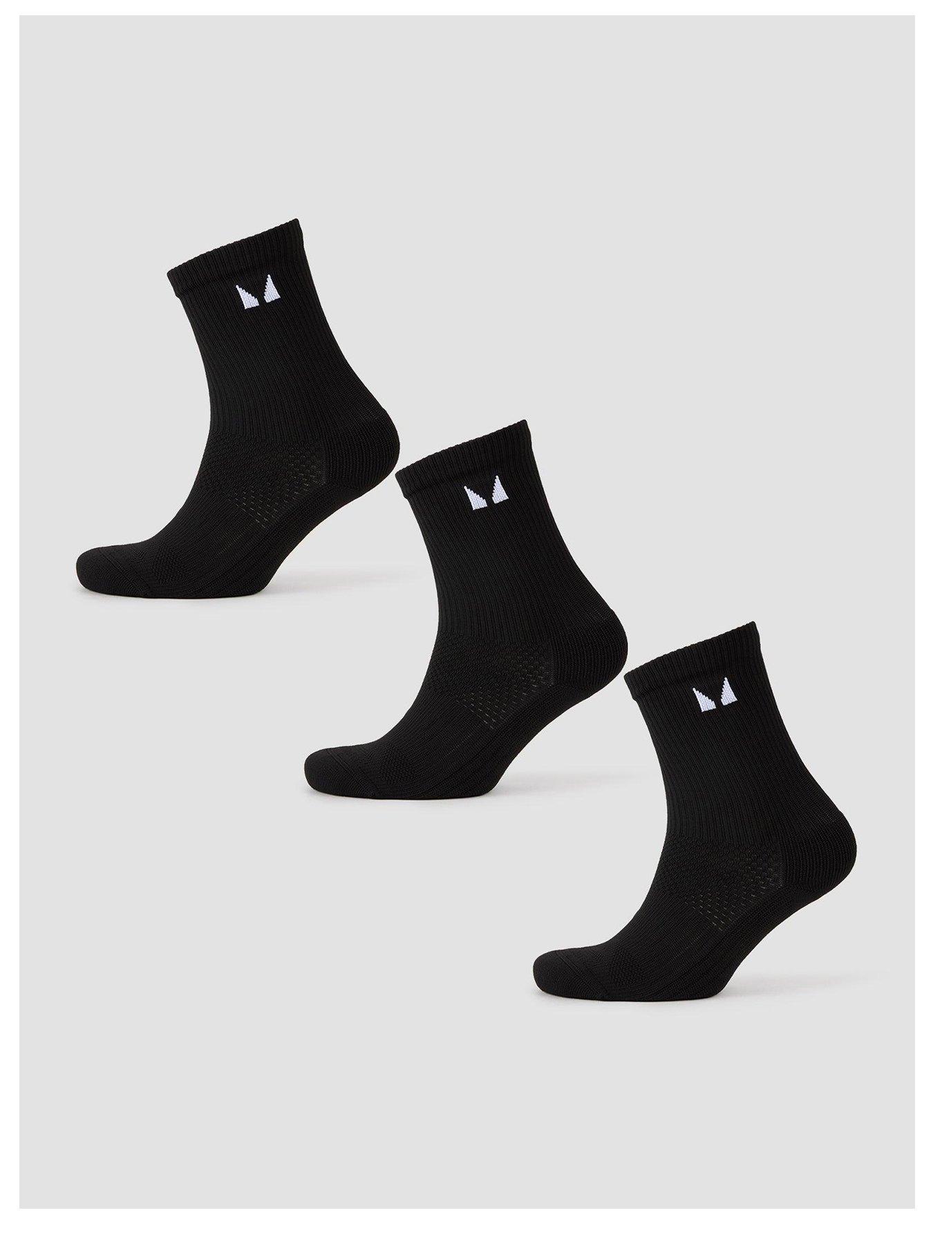 Image 1 of 4 of MyProtein Mp Running Socks (3 Pack) - Black