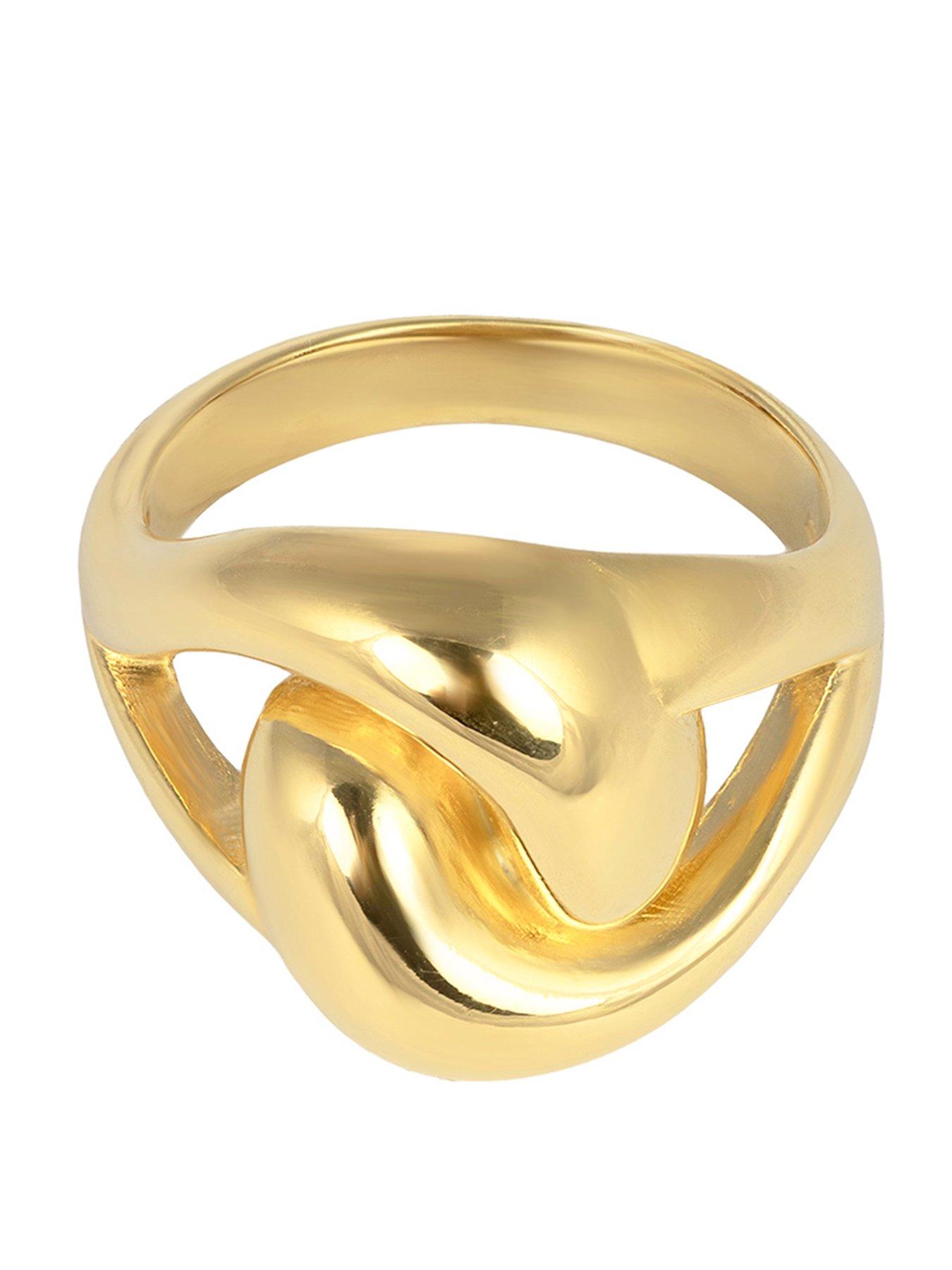 Seol + Gold 18ct Gold Vermeil Chunky Twist Ring