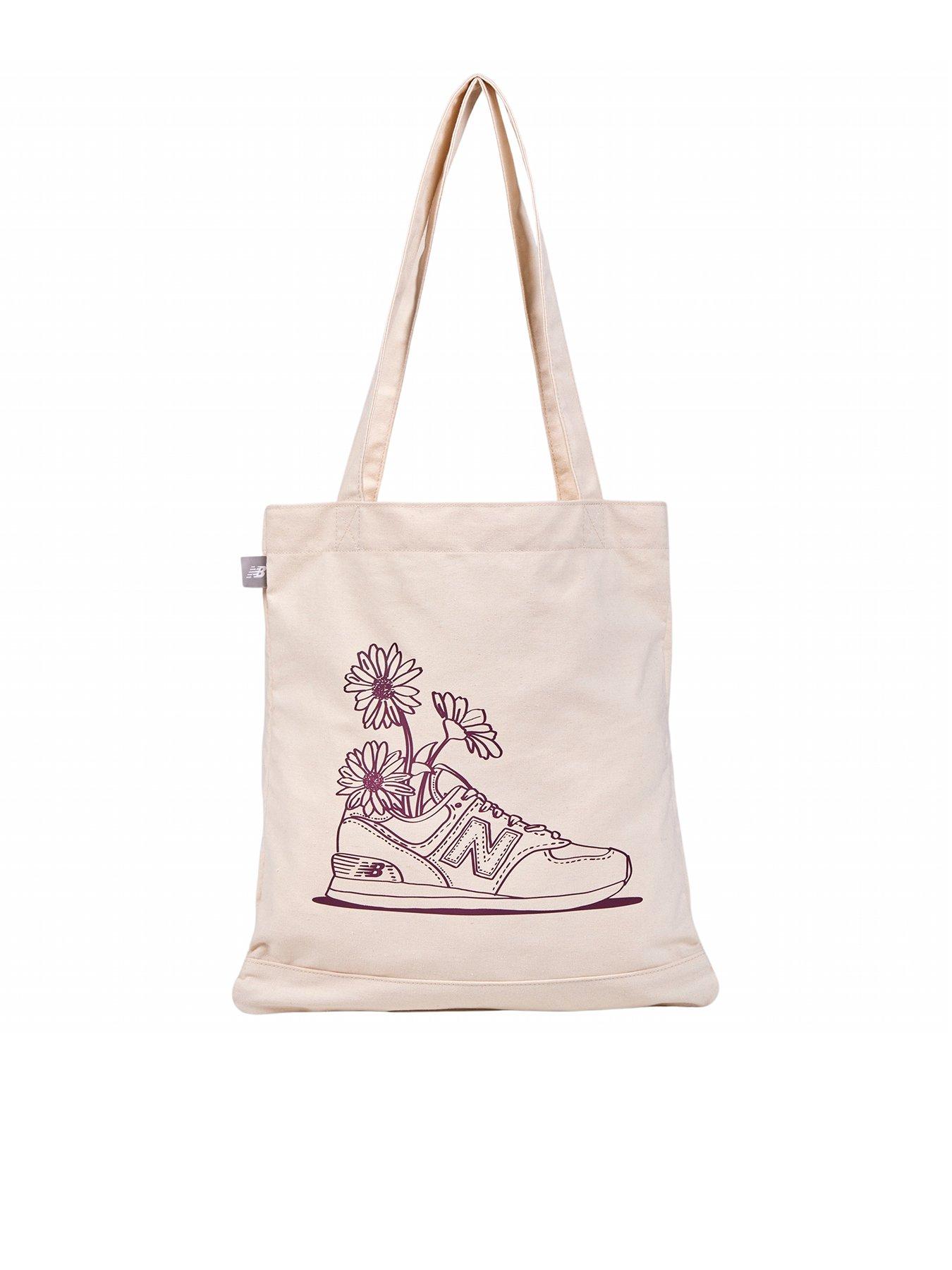 Image 1 of 4 of New Balance Unisex Graphic Tote- White