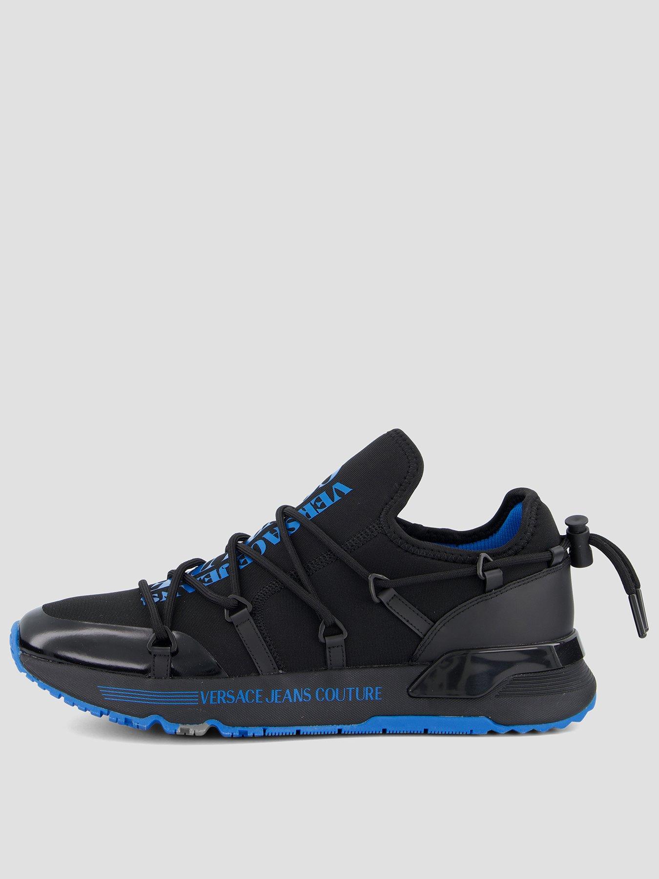 Versace Jeans Couture Neoprene Logo Trainers - Black