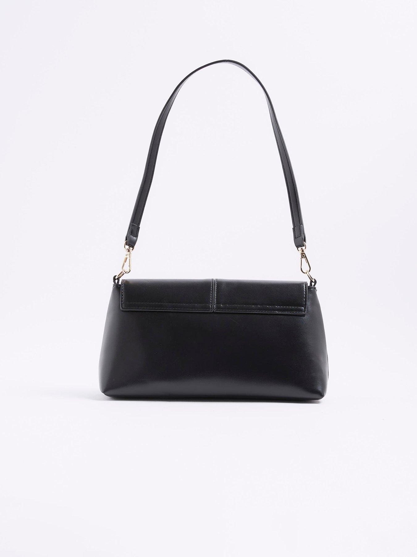 Image 3 of 6 of River Island Bar Front Clutch Bag - Black