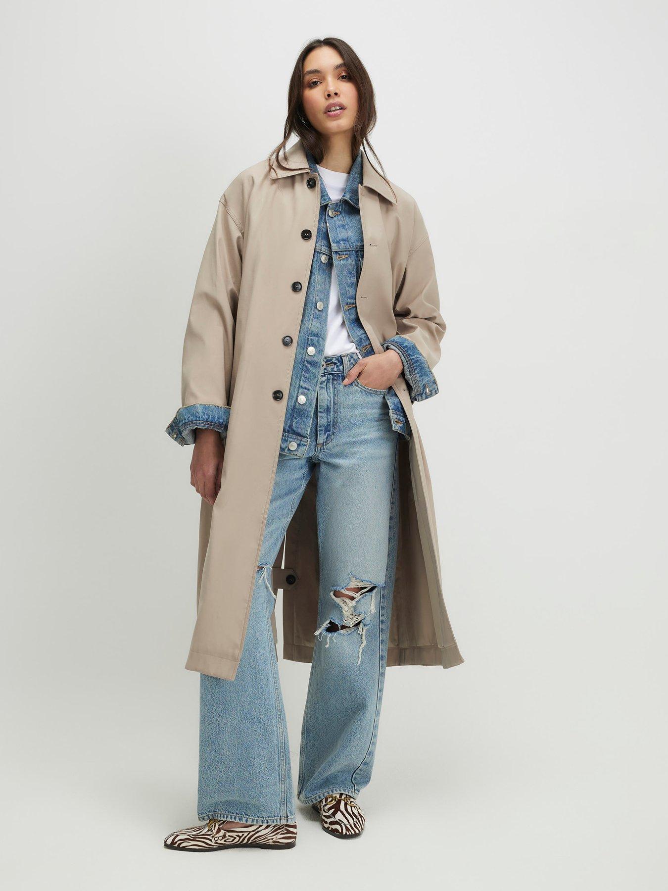 River Island Beige Belted Trench Coat