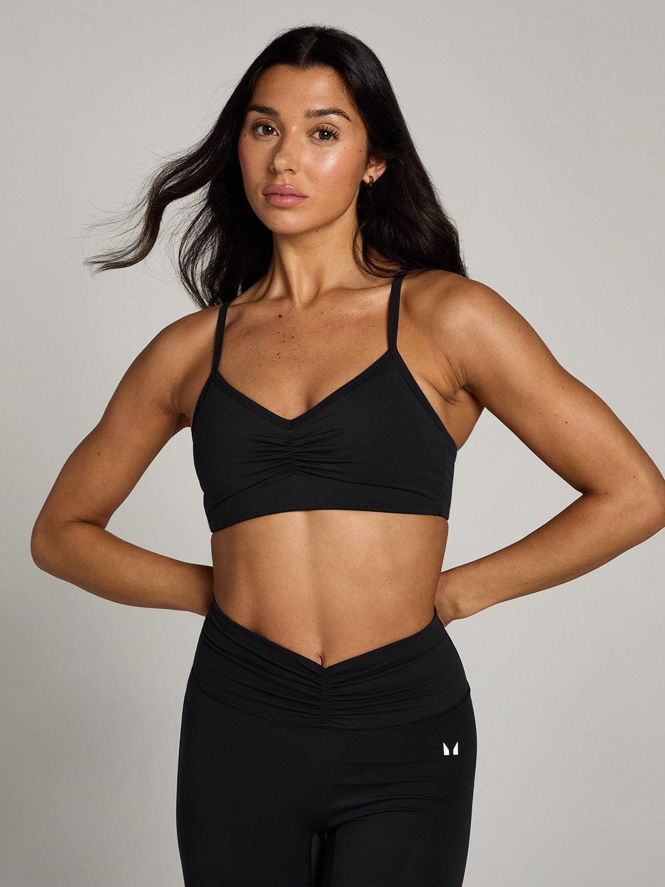 MyProtein Womens Training Tempo Seamless Bra - Black