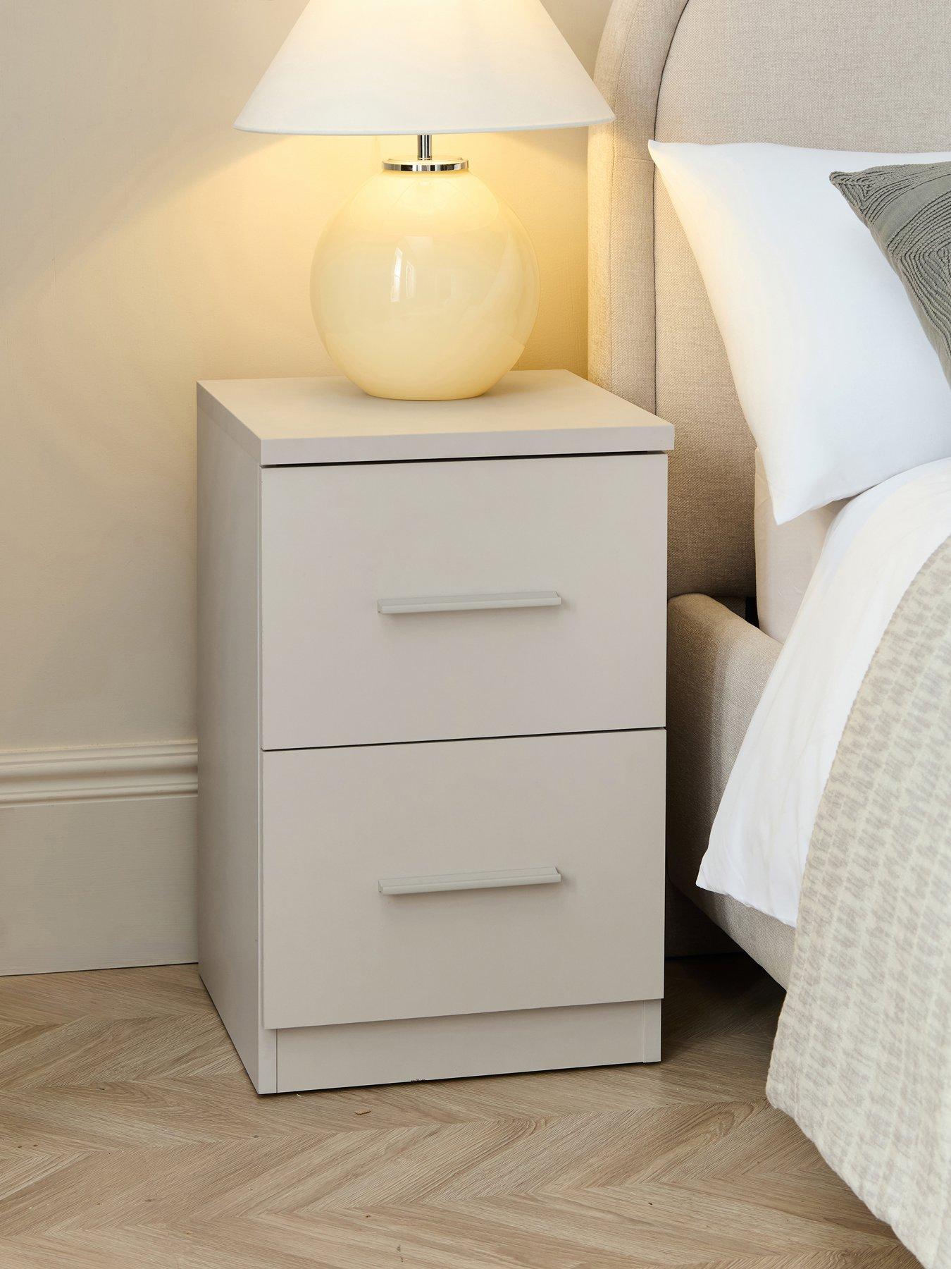 The Very Collection Murcia 2 Drawer Bedside - Oatmeal - FSC® Certified