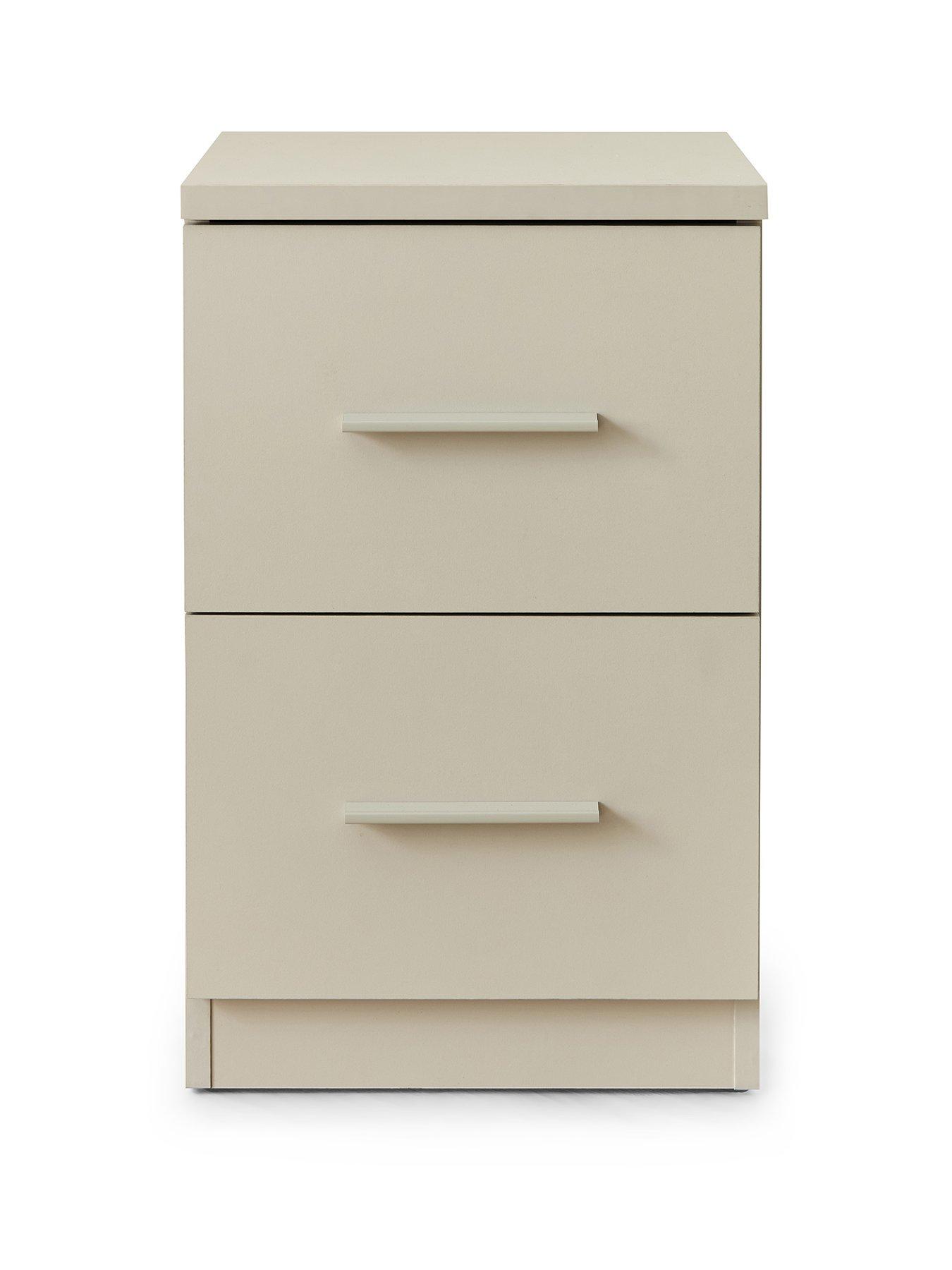 Image 2 of 7 of The Very Collection Murcia 2 Drawer Bedside - Oatmeal