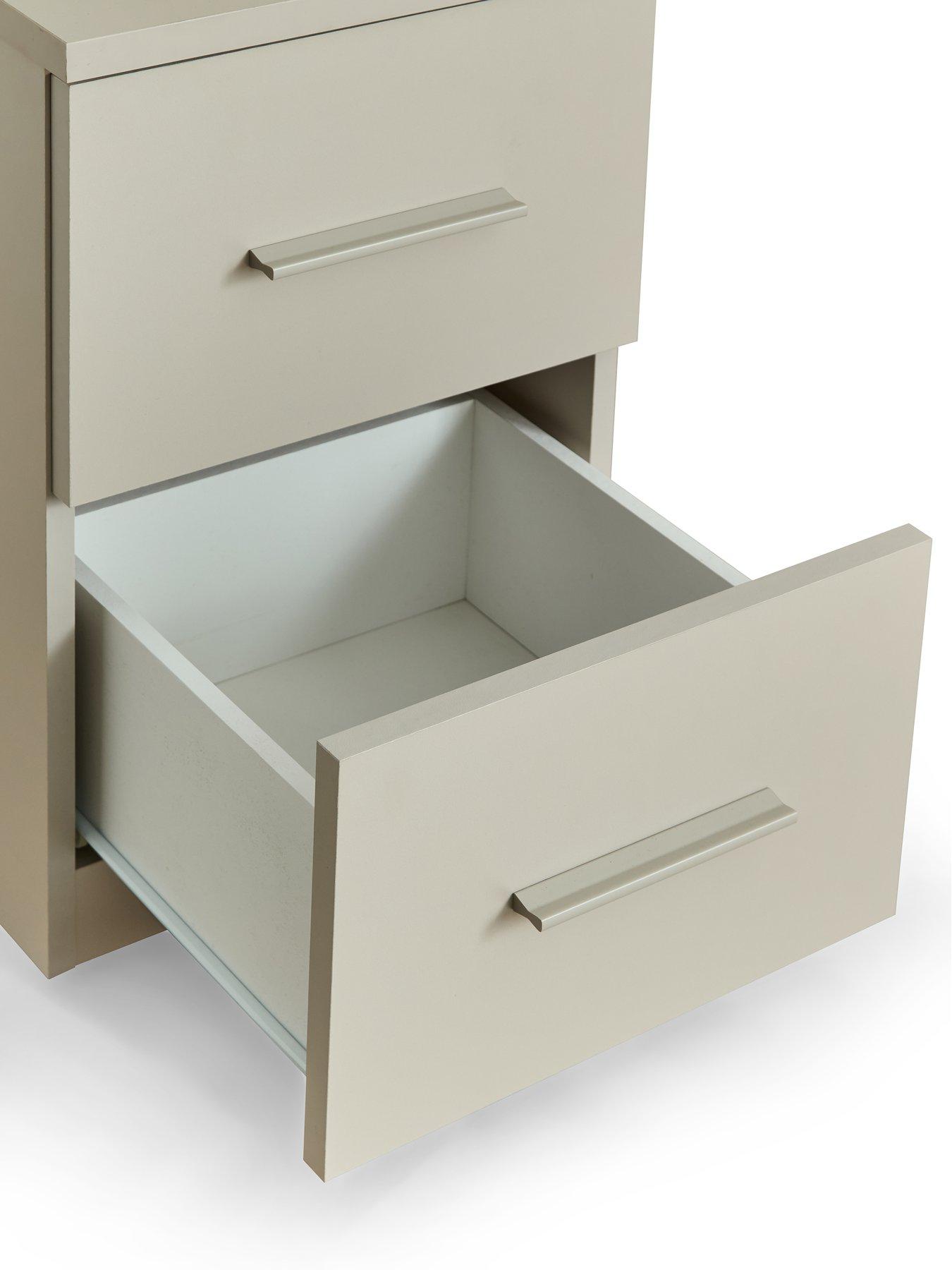 Image 6 of 7 of The Very Collection Murcia 2 Drawer Bedside - Oatmeal
