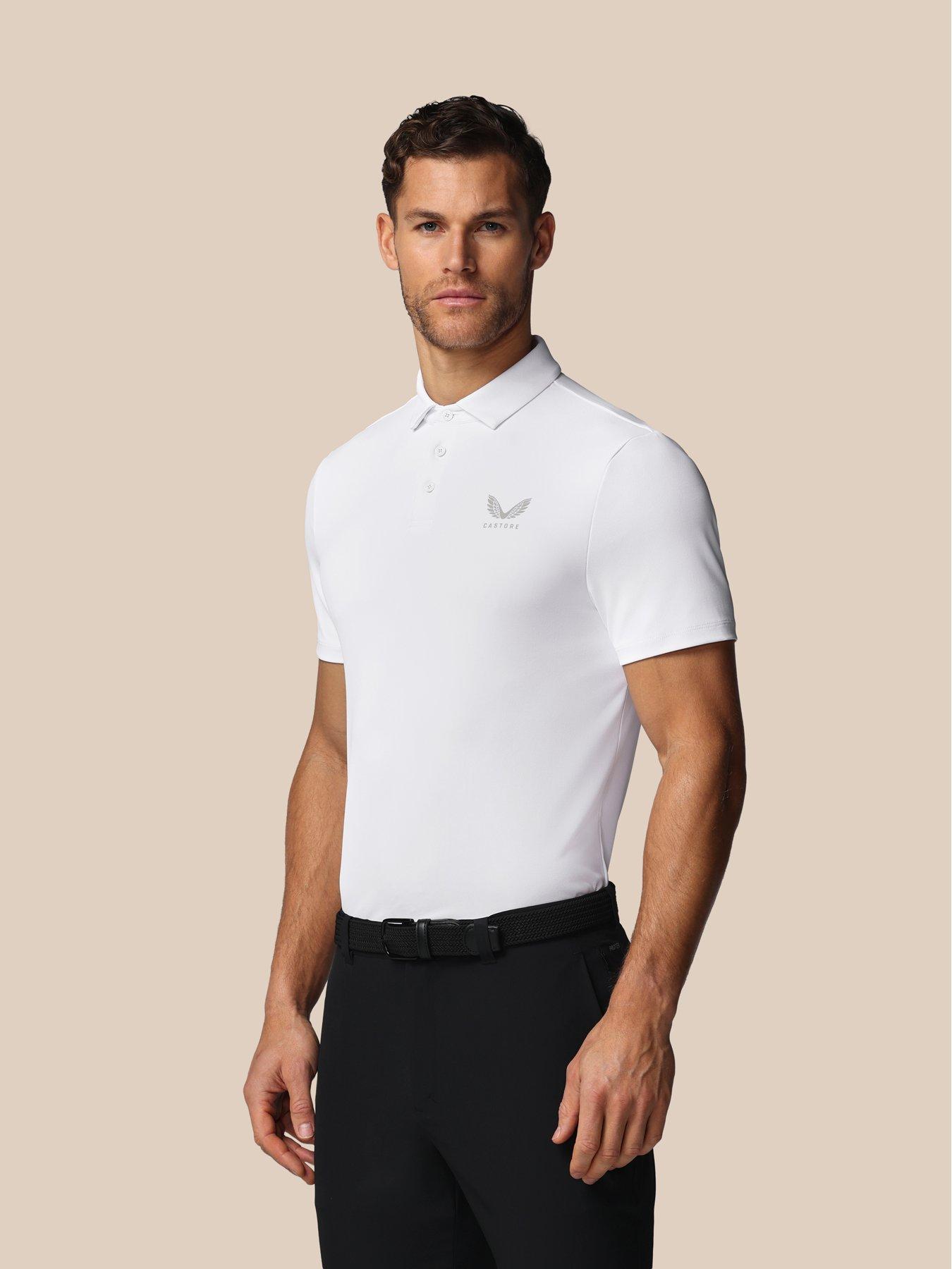 Castore Mens Golf Essential Polo - White