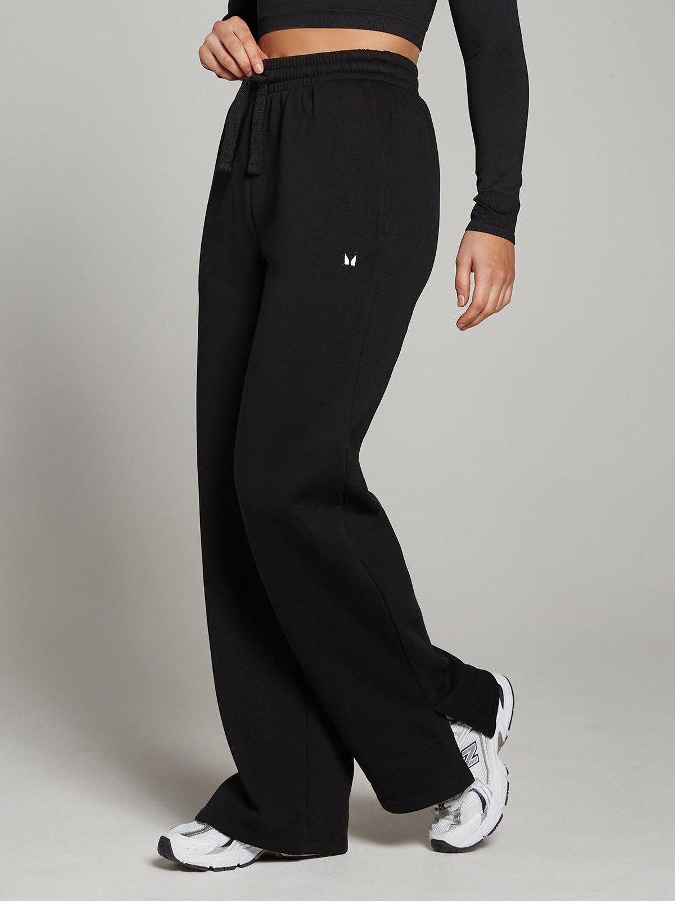 MyProtein Womens Training Basics Straight Leg Jogger, Black, Size S, Women