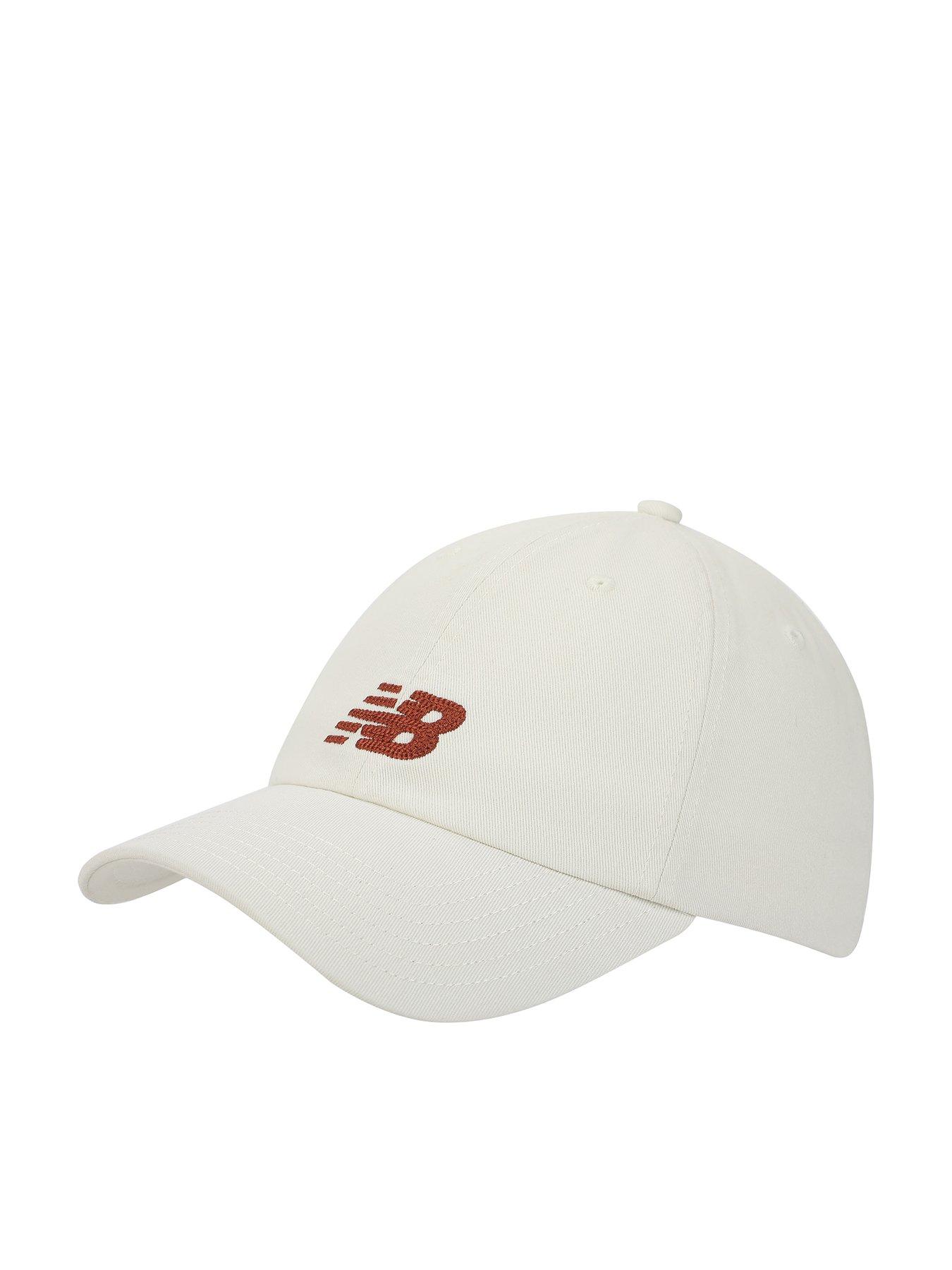 New Balance Unisex 6 Panel Chain Stitch Flying NB Baseball Cap - White