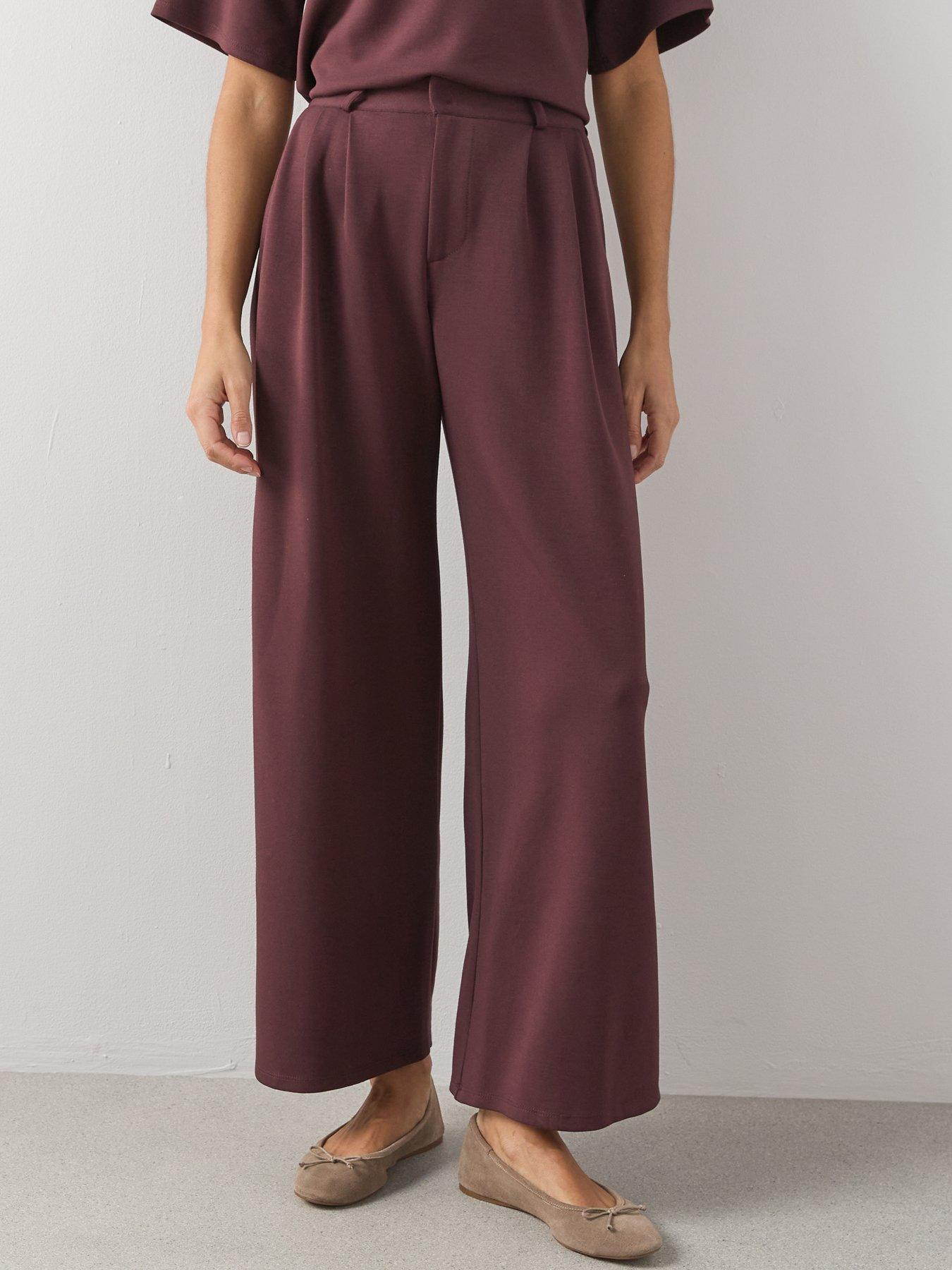 Image 4 of 6 of The Very Collection Soft Touch Smart Trouser Co-Ord - Brown