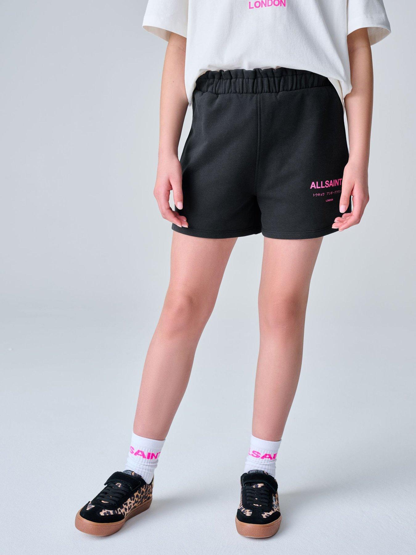 smALLSAINTS Older Girls Underground Sweat Shorts - Black