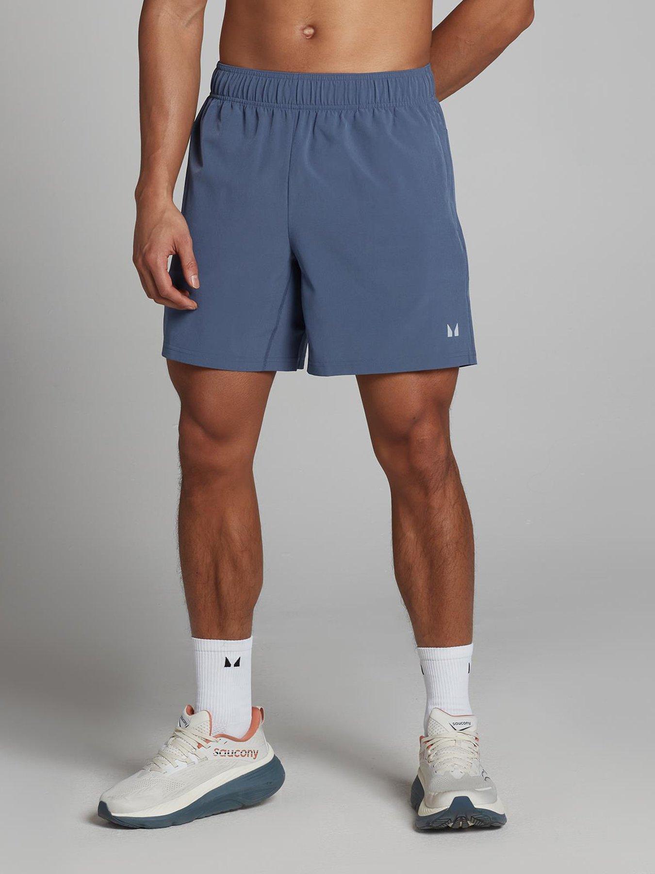 MyProtein Mens Training 7 Inch Woven Training Shorts, Blue, Size S, Men