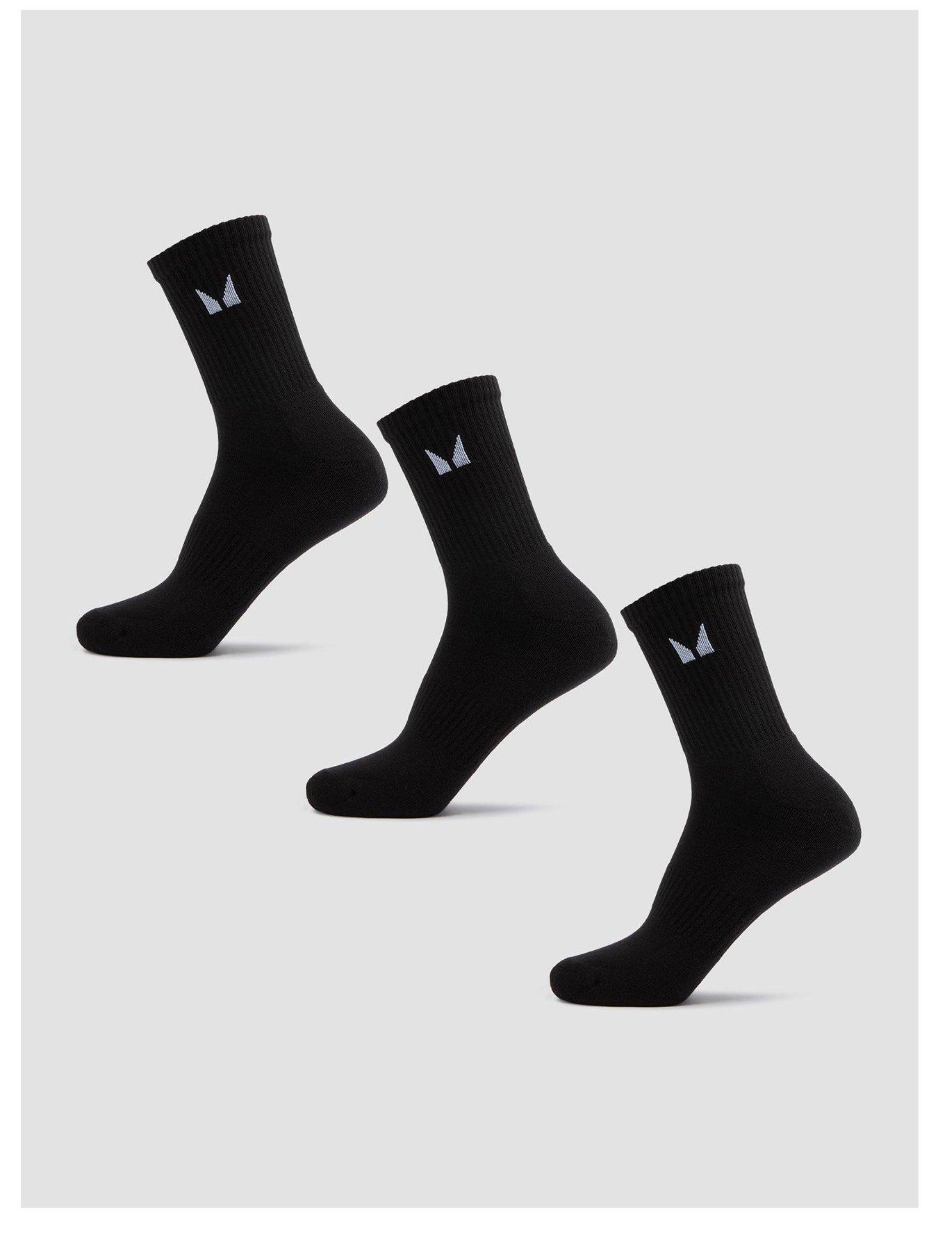 MyProtein Unisex Crew Socks (3 Pack) - Black