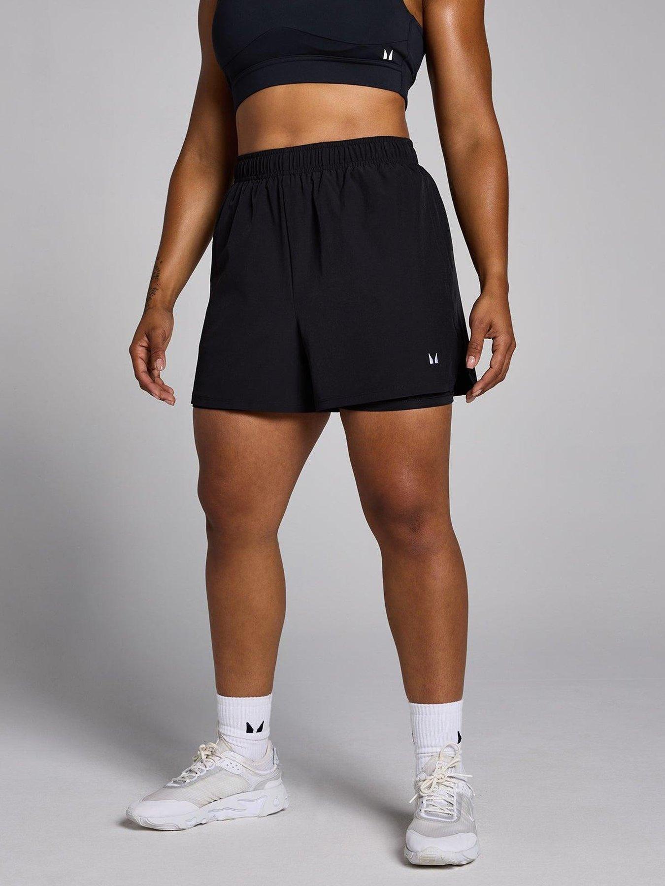 MyProtein Womens Training Core Essentials 2 In 1 Short - Black