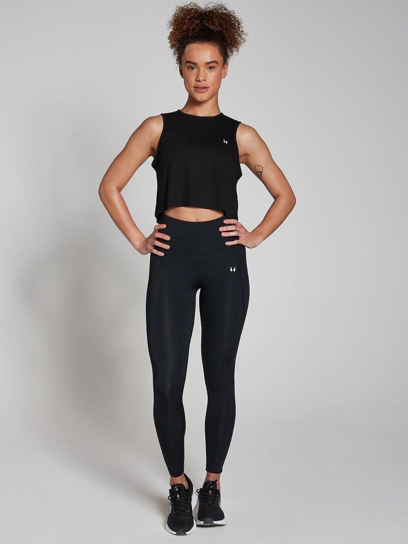 Image 3 of 4 of MyProtein Womens Training Training Regular Fit Cropped Vest - Black