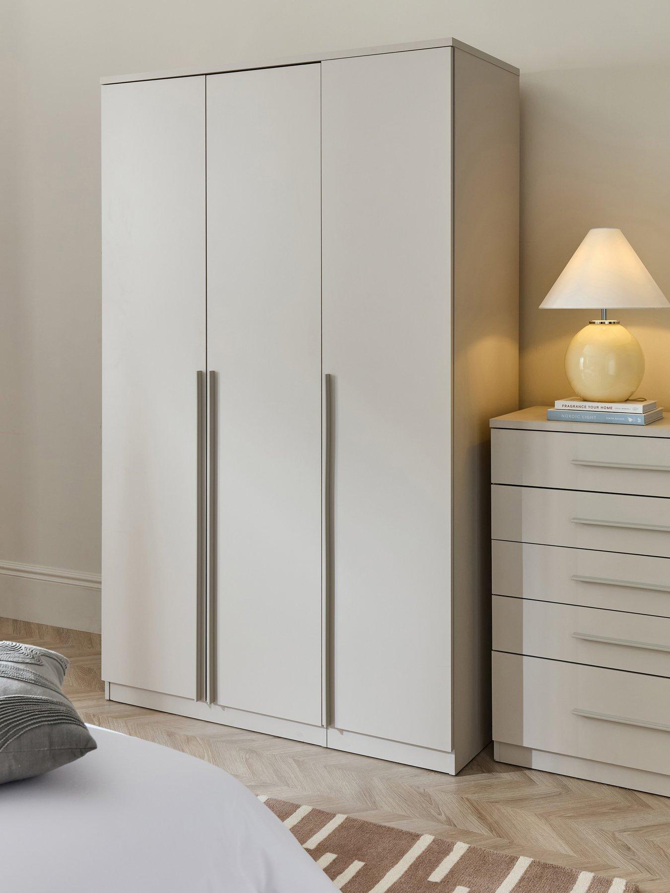 The Very Collection Murcia 3 Door Wardrobe - Oatmeal - FSC® Certified