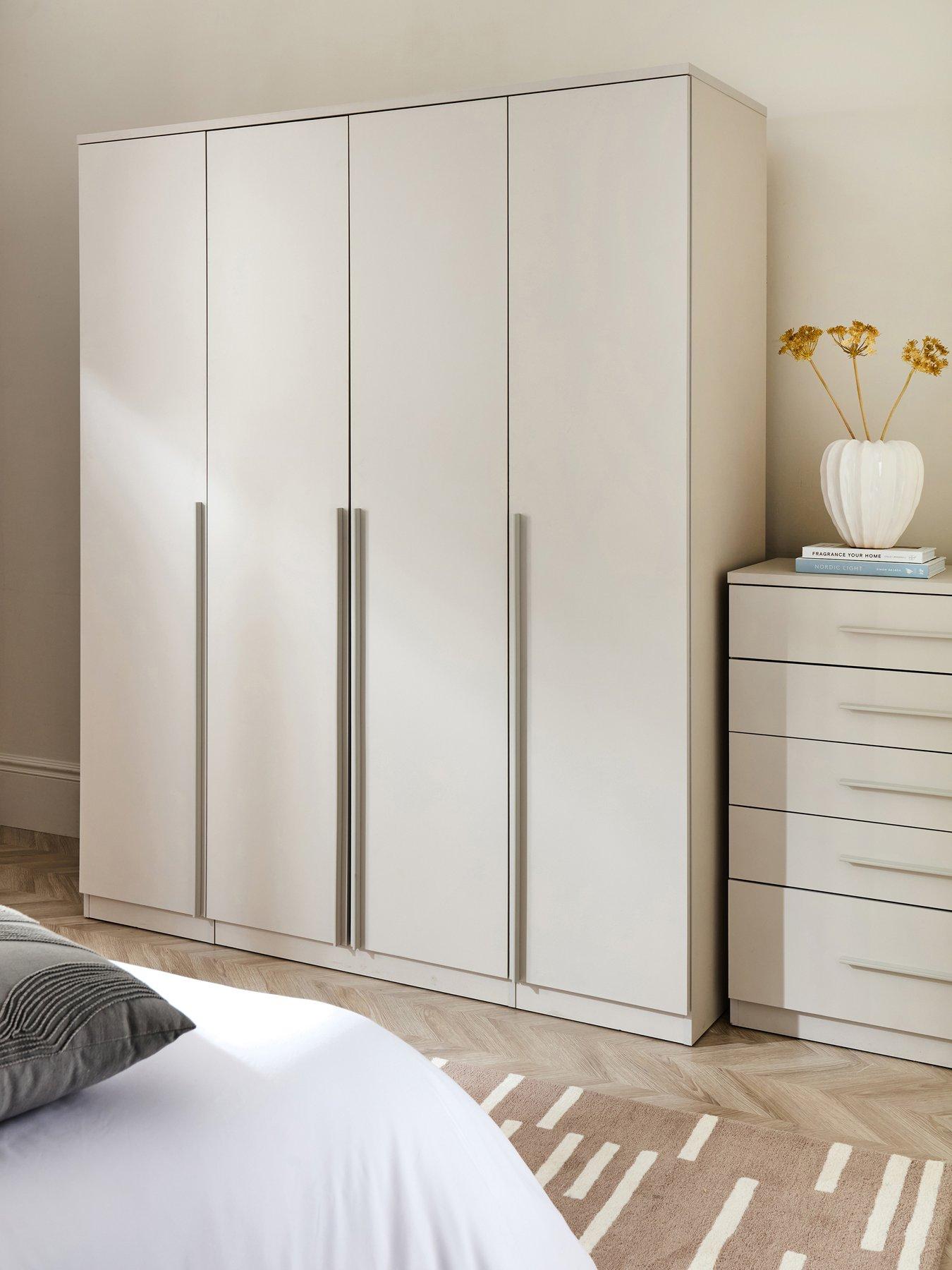 The Very Collection Murcia 4 Door Wardrobe - Oatmeal - FSC® Certified
