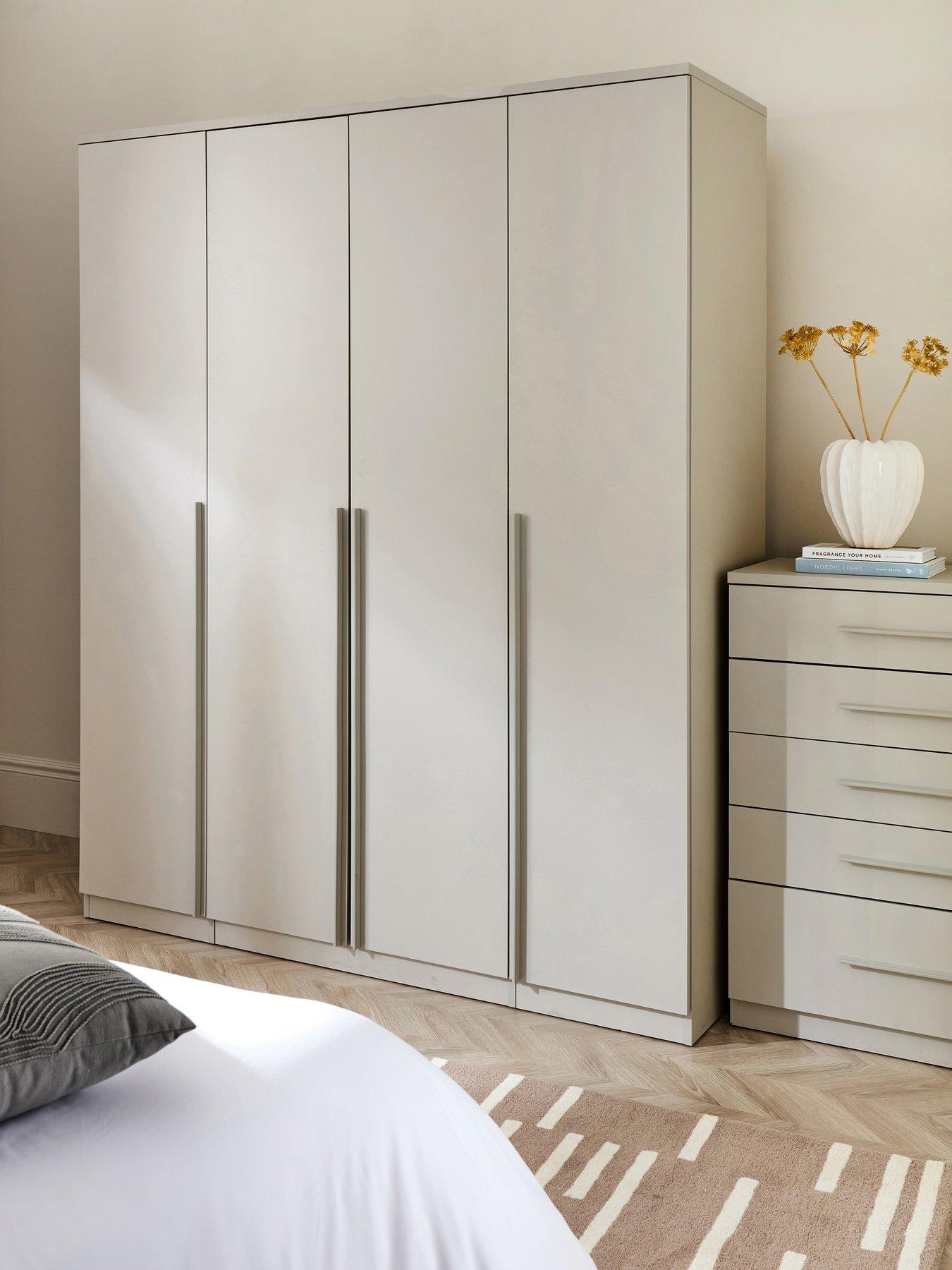 The Very Collection Murcia 4 Door Wardrobe - Oatmeal - FSC® Certified