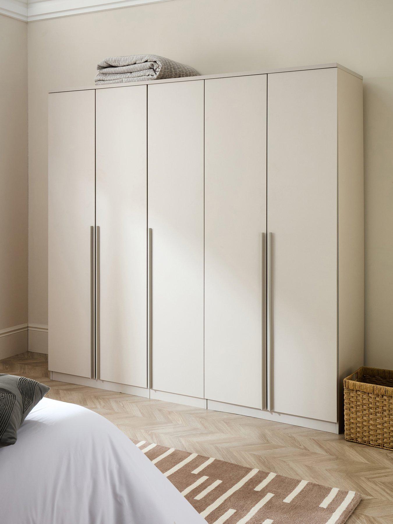 The Very Collection Murcia 5 Door Wardrobe - Oatmeal