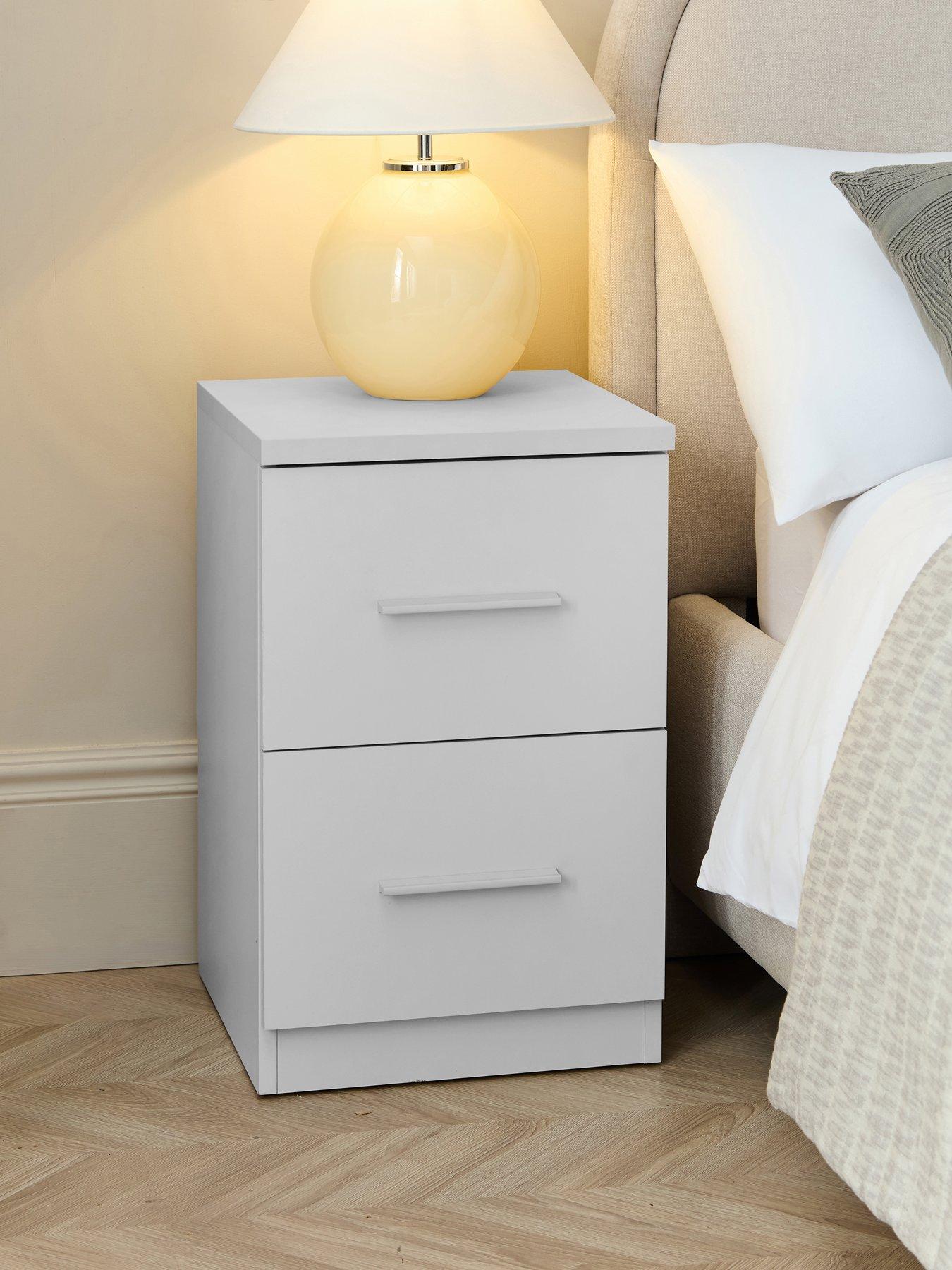 The Very Collection Murcia 2 Drawer Bedside Chest - White - FSC® Certified