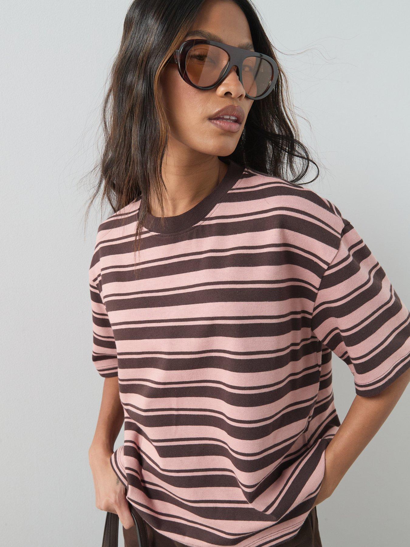 The Very Collection Heavyweight Stripe T-Shirt - Multi