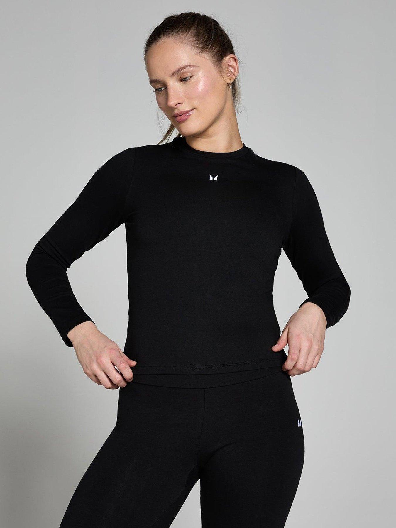 Image 1 of 4 of MyProtein Womens Training Basics Body Fit Long Sleeve - Black