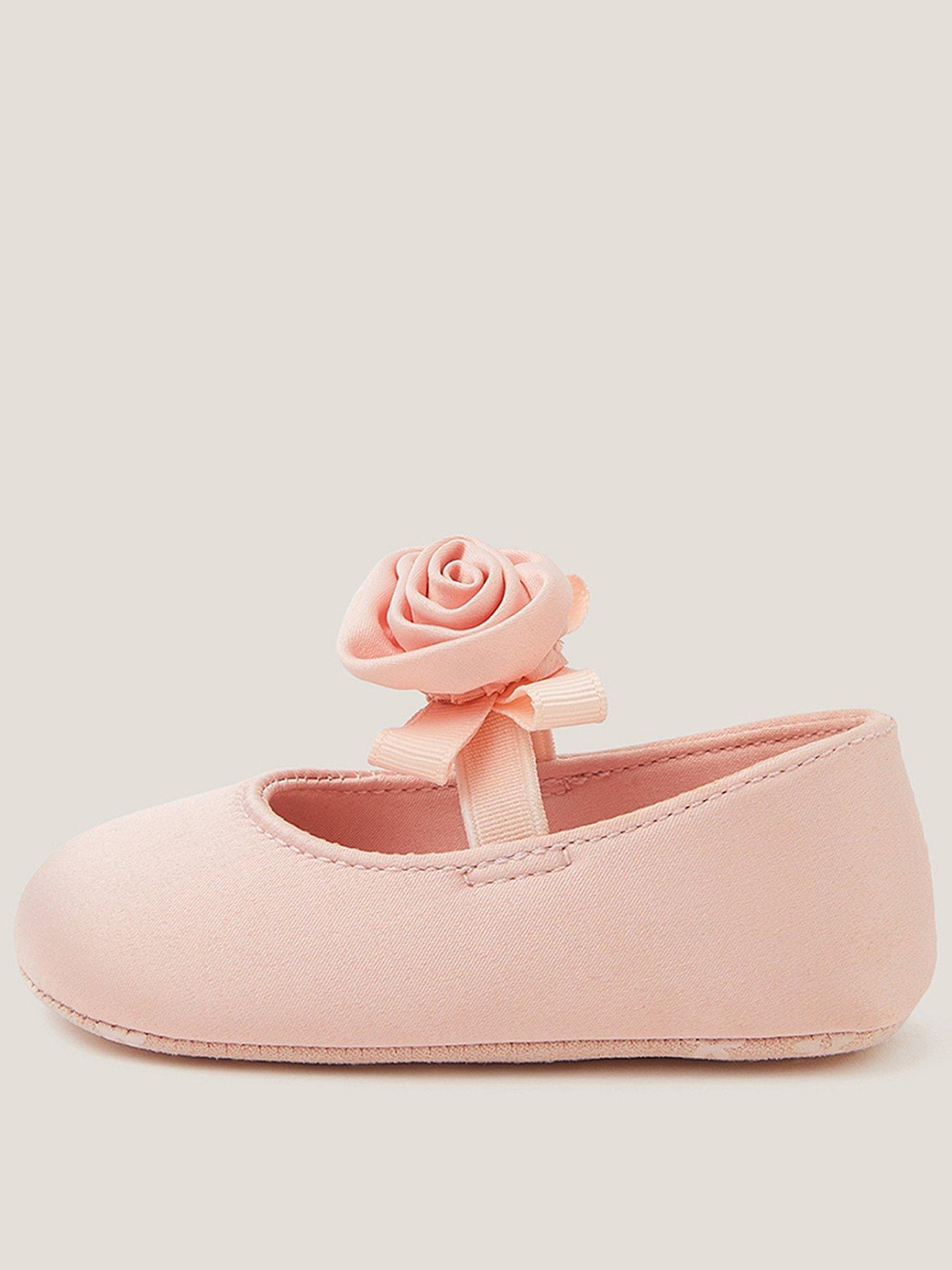Monsoon Baby Girls Rosette Booties - Pink